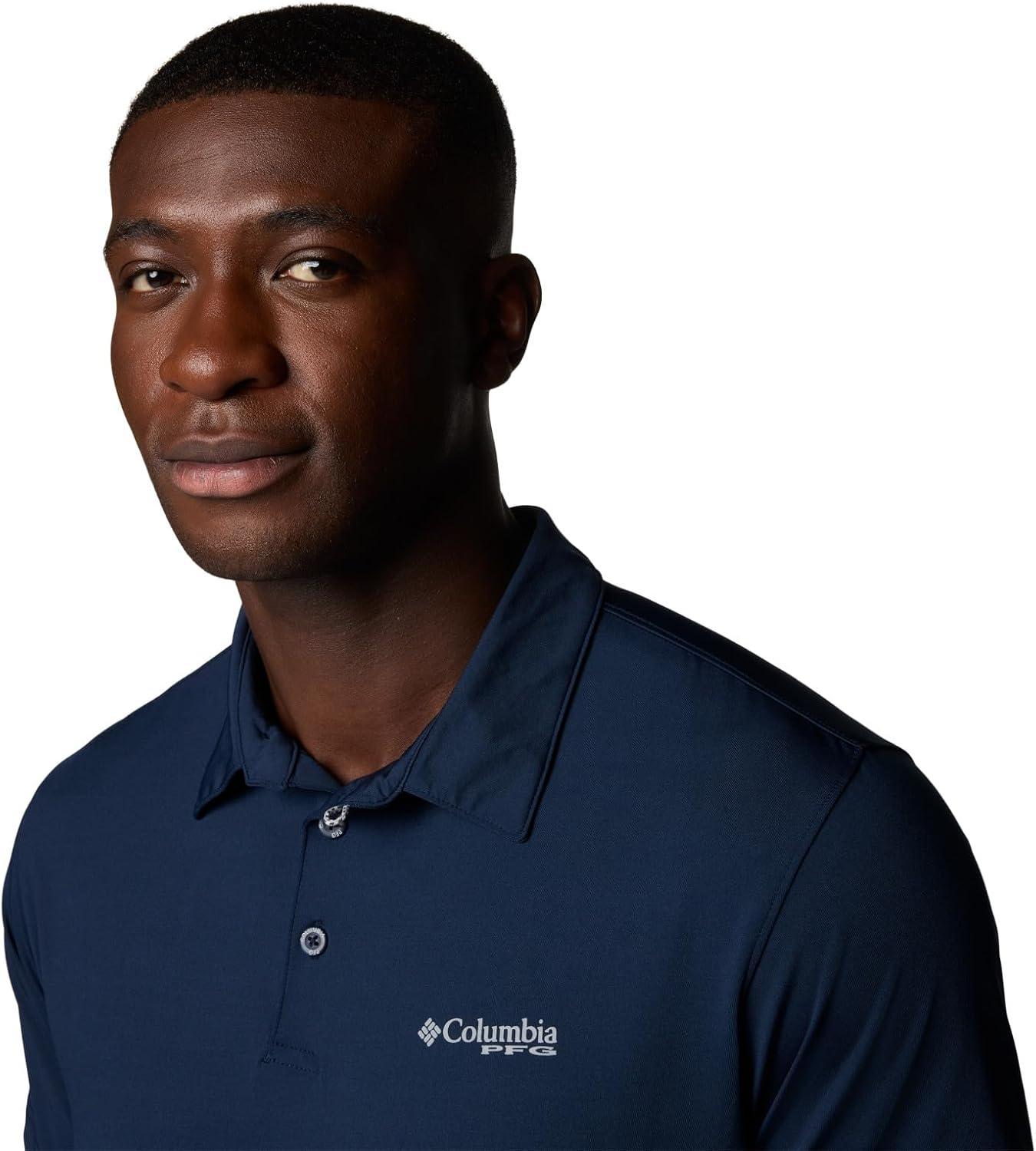 imageColumbia Mens Slack Tide II Stretch PoloCollegiate Navy