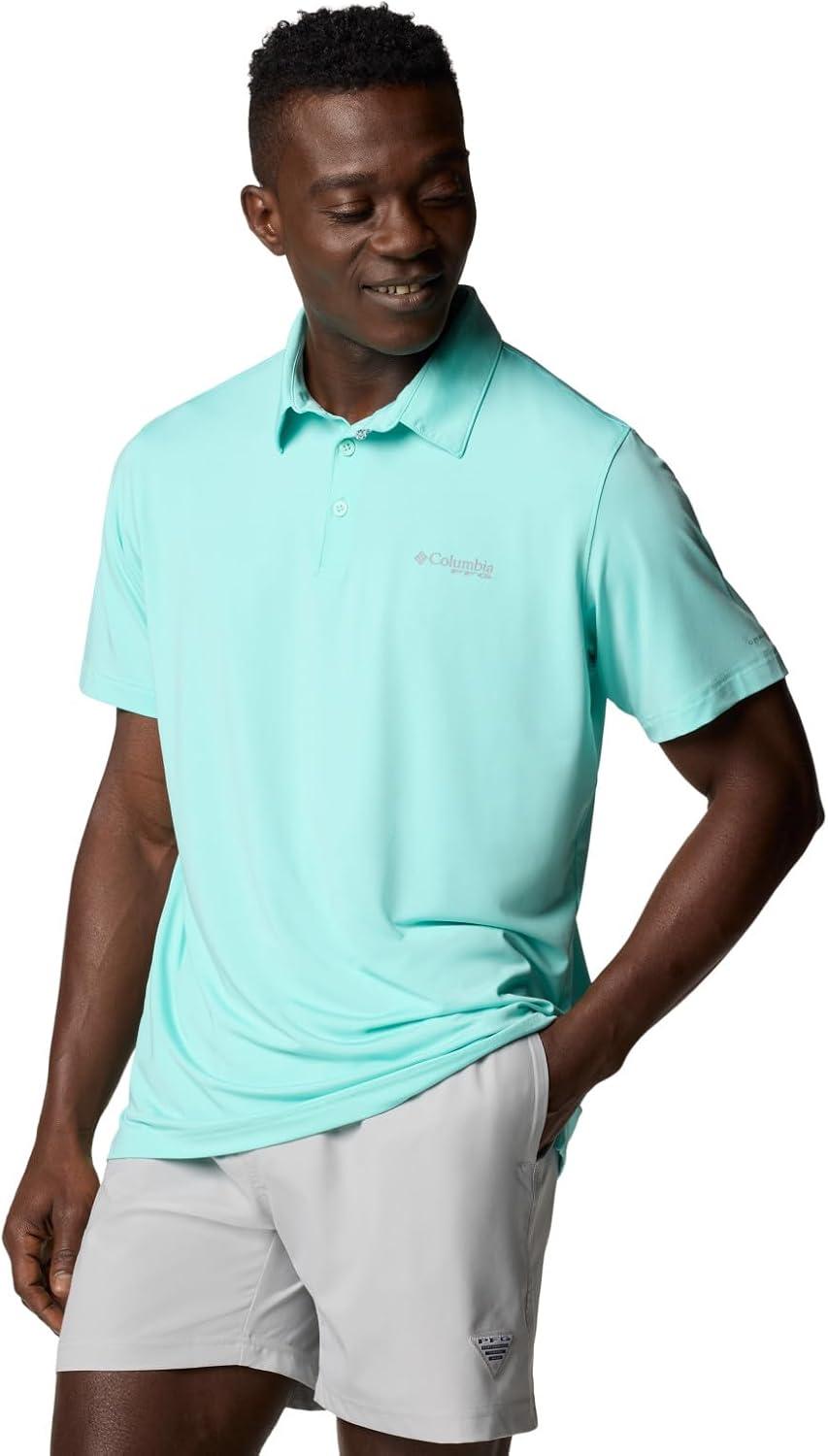 imageColumbia Mens Slack Tide II Stretch PoloGulf Stream