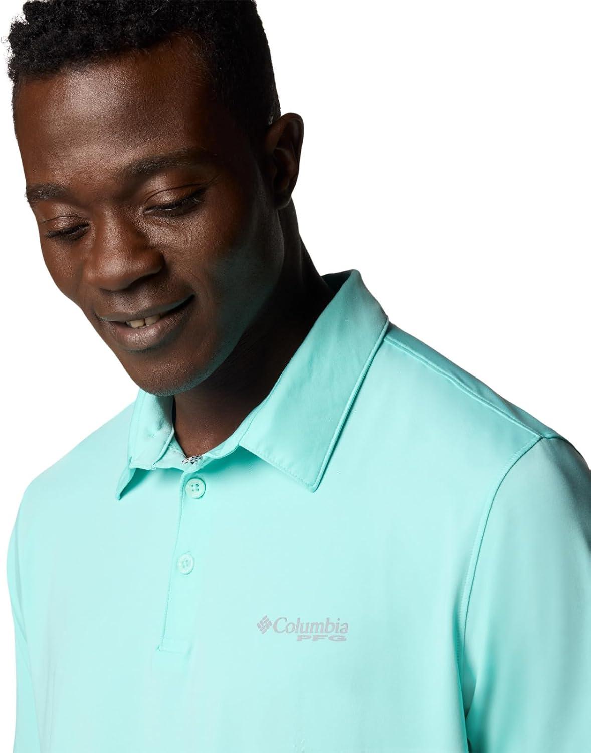 imageColumbia Mens Slack Tide II Stretch PoloGulf Stream