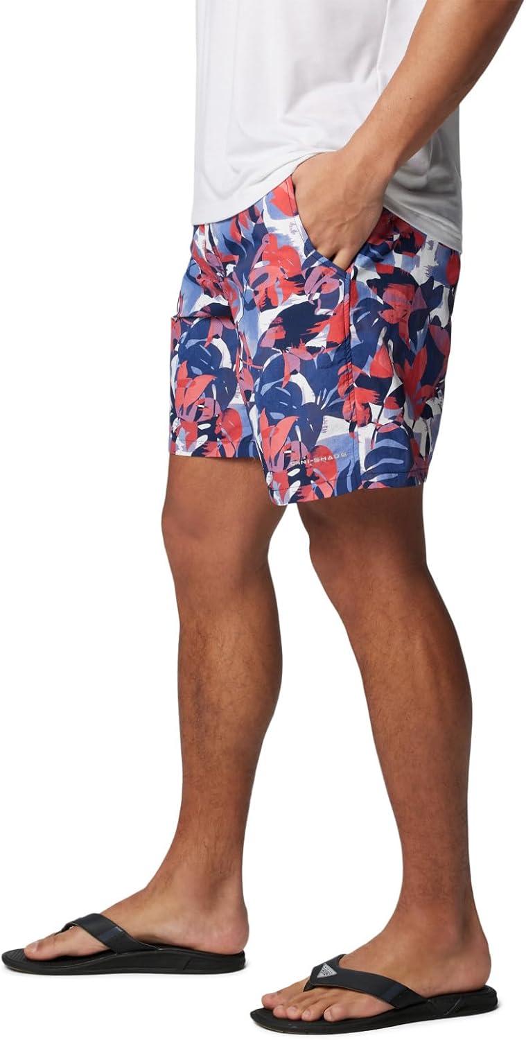 imageColumbia Mens Super Backcast II Water ShortCollegiate Navy Ikat Palms