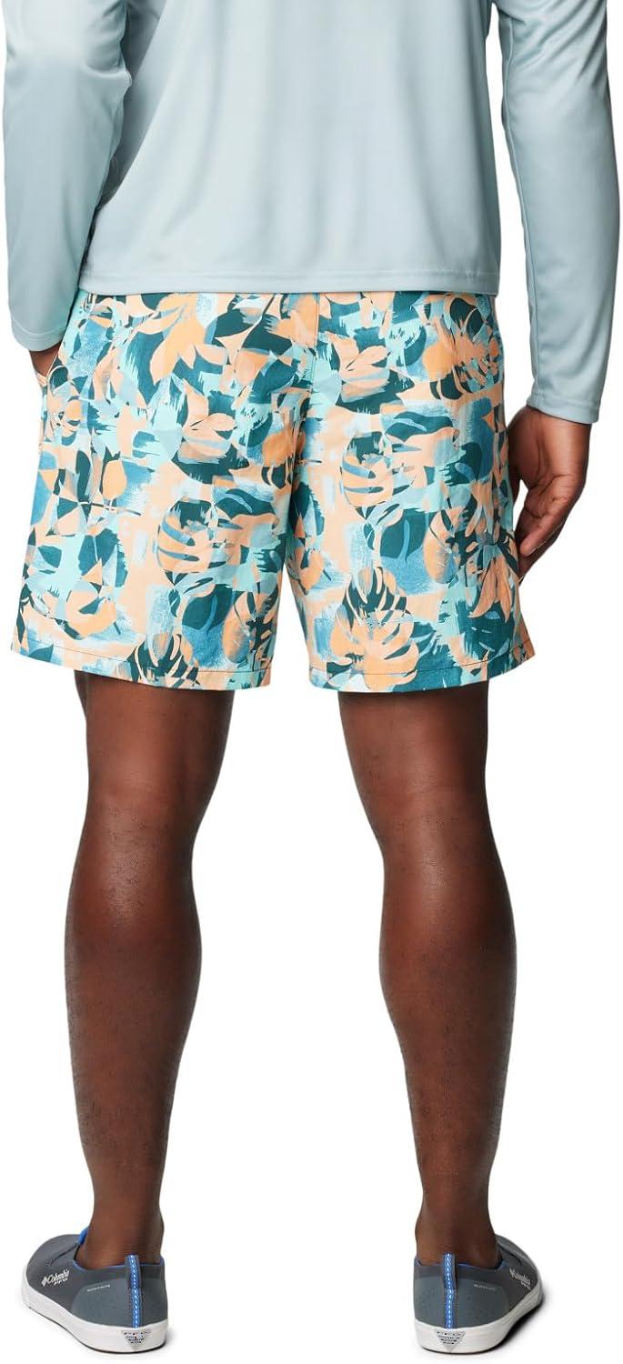 imageColumbia Mens Super Backcast II Water ShortMidnight Teal Ikat Palms