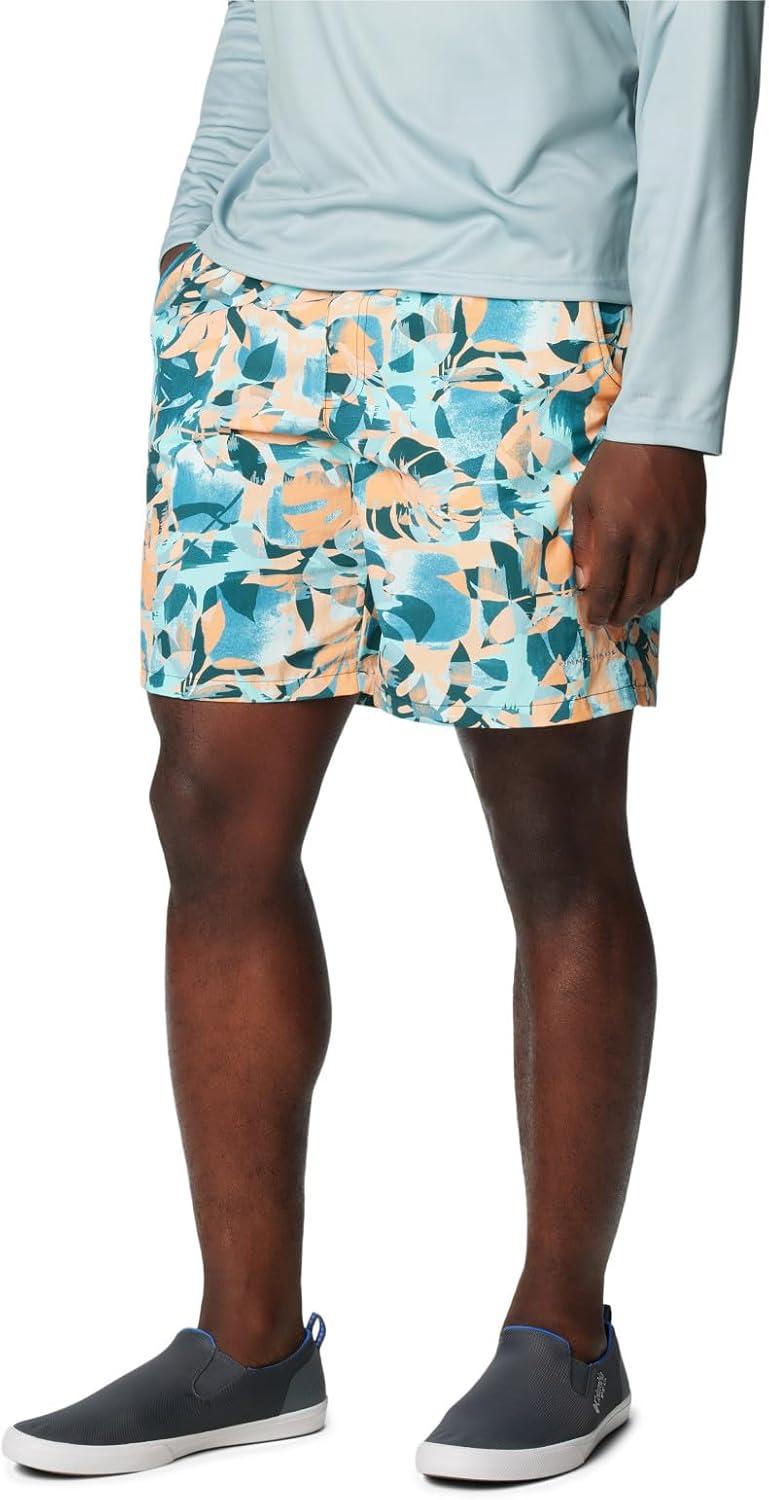 imageColumbia Mens Super Backcast II Water ShortMidnight Teal Ikat Palms