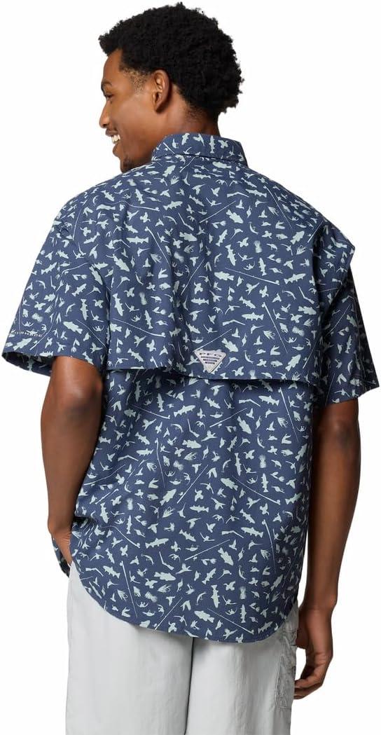 imageColumbia Mens Super Bahama II Short Sleeve ShirtNocturnal Cast N Blast