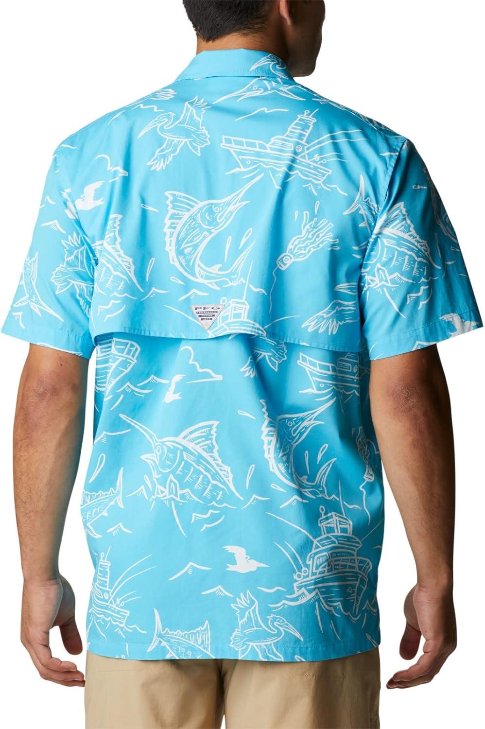 imageColumbia Mens Super Tamiami Long Sleeve ShirtAtoll Mighty Marlins Print