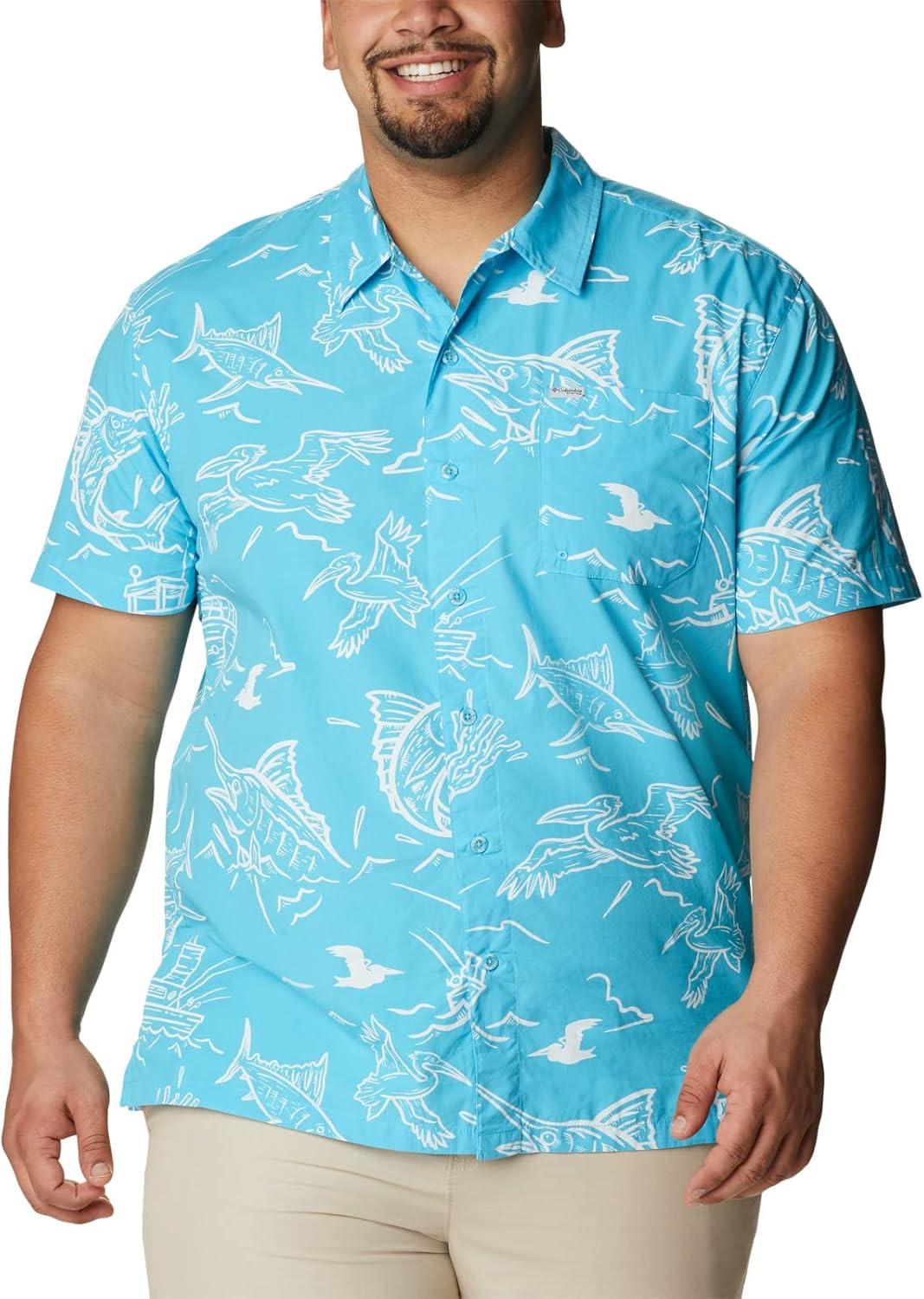imageColumbia Mens Super Tamiami Long Sleeve ShirtAtoll Mighty Marlins Print
