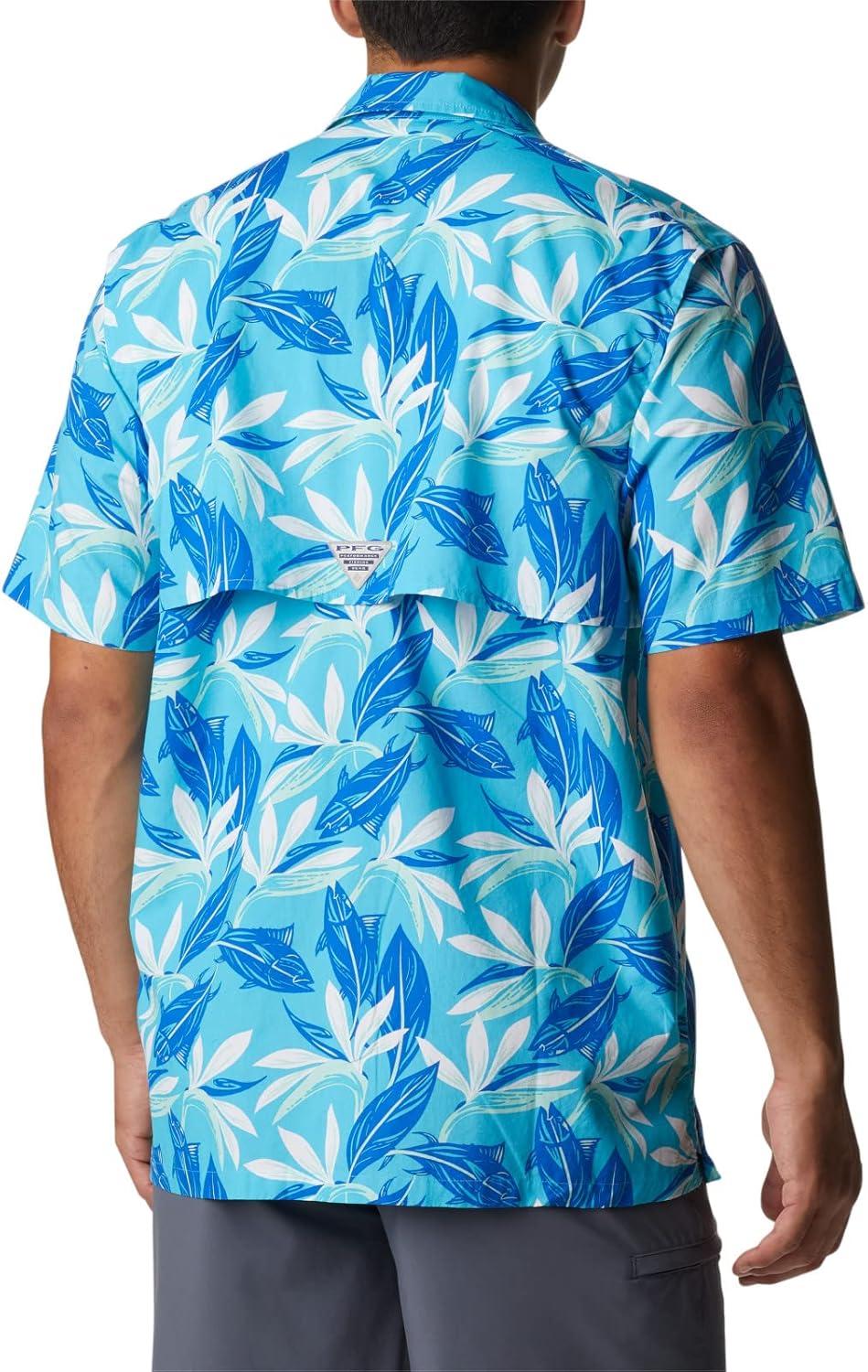 imageColumbia Mens Super Tamiami Long Sleeve ShirtAtoll Tuna Paradise Print