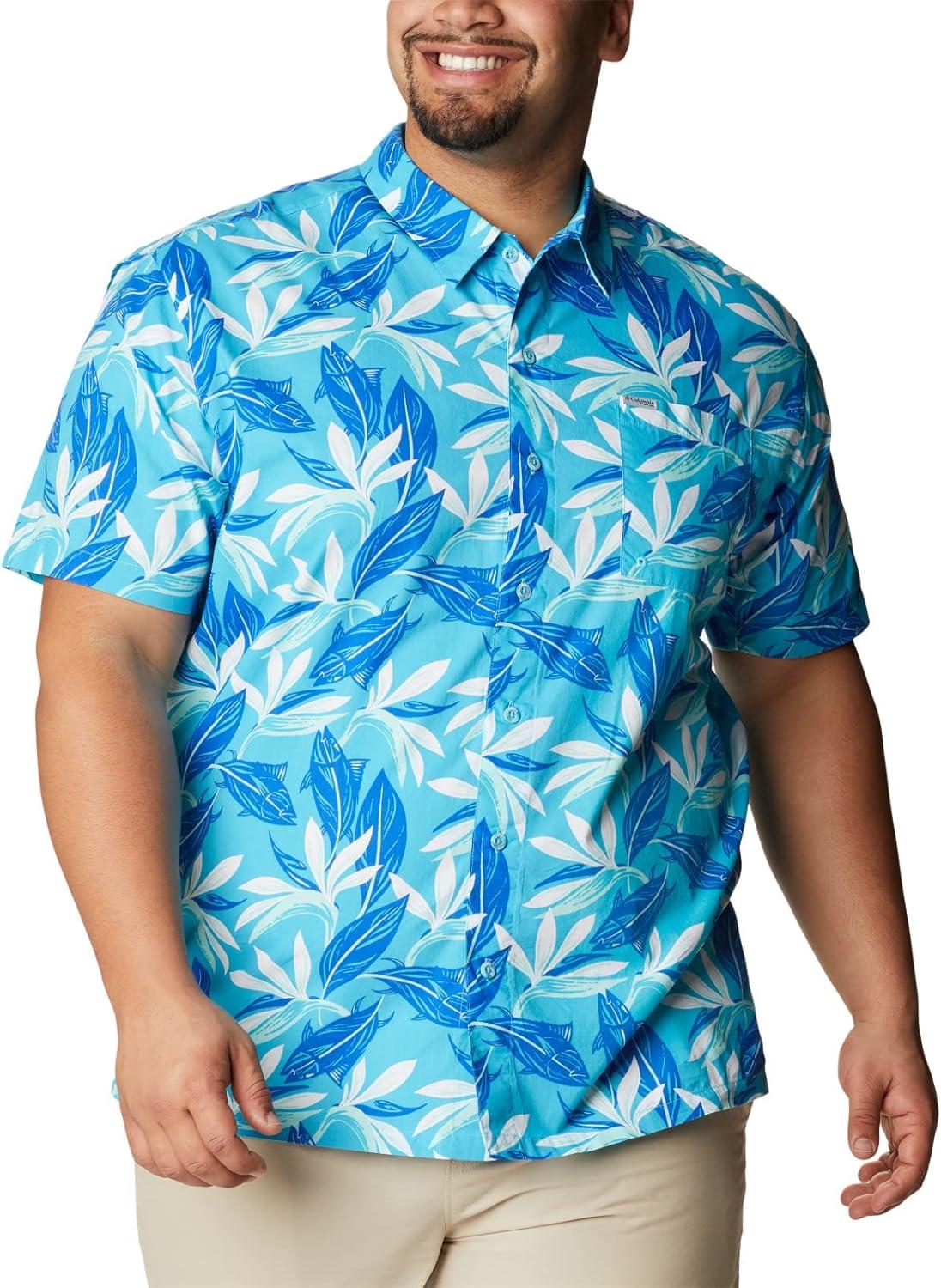 imageColumbia Mens Super Tamiami Long Sleeve ShirtAtoll Tuna Paradise Print