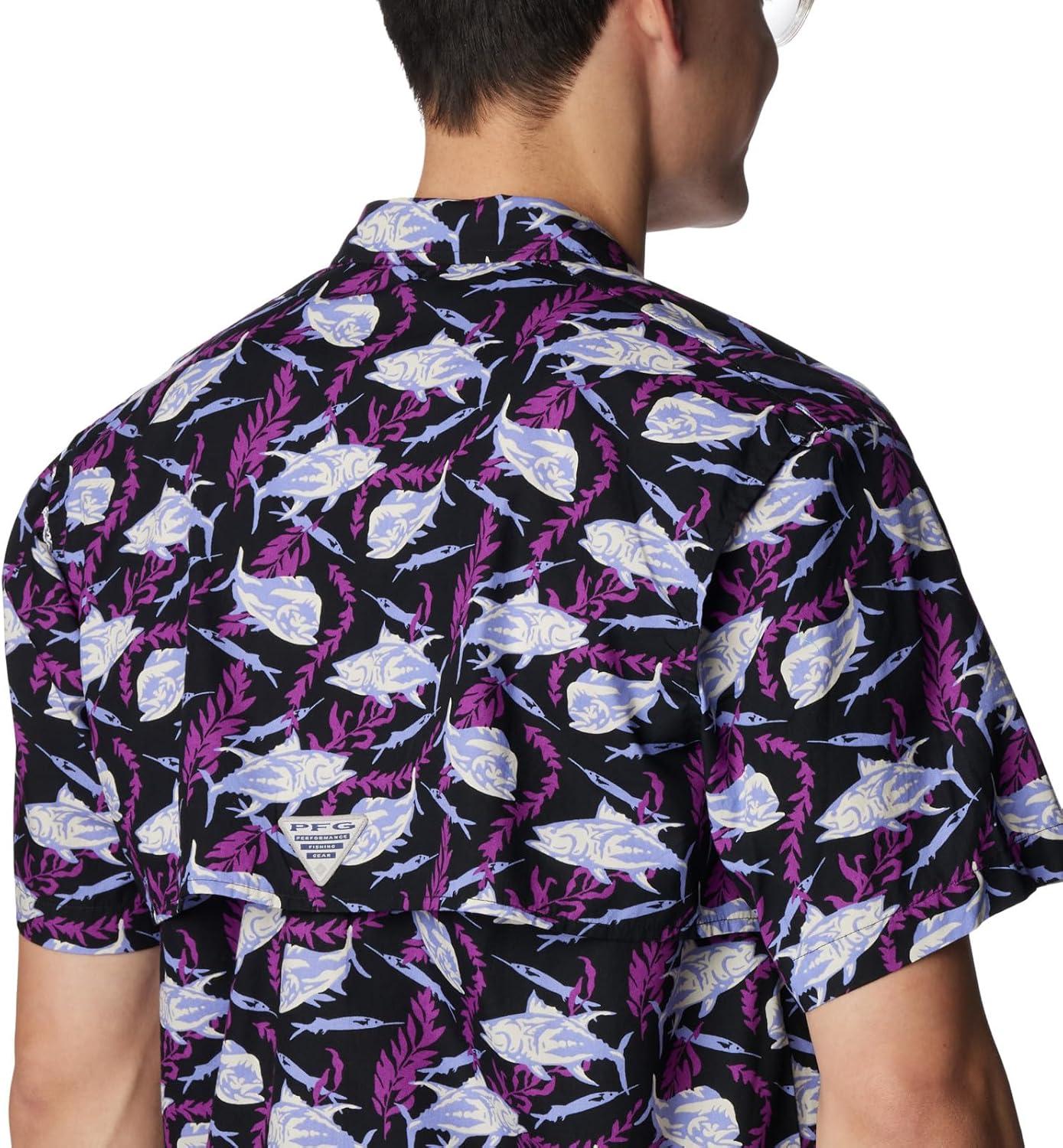 imageColumbia Mens Super Tamiami Long Sleeve ShirtBlack Ballybait Print