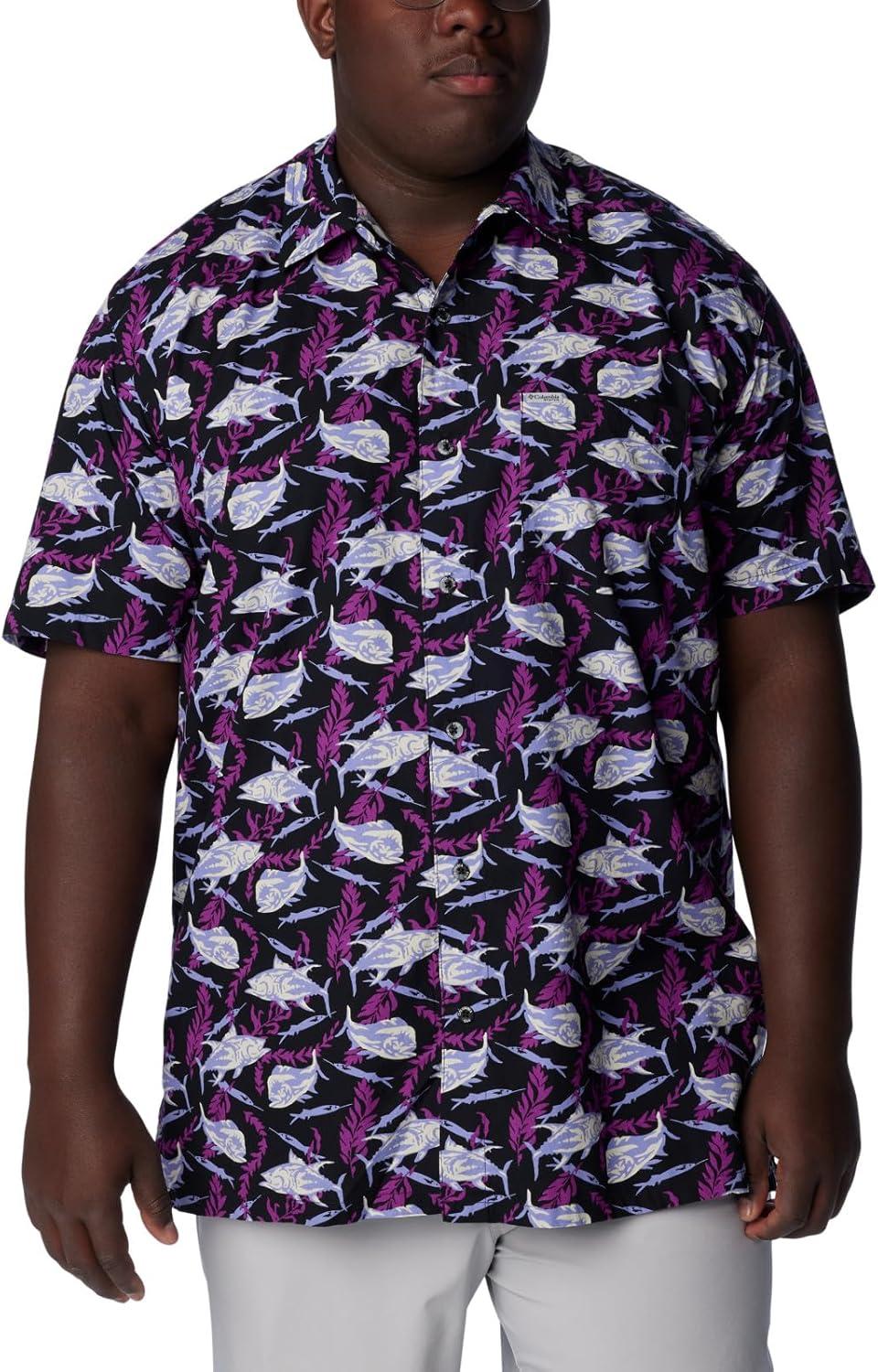 imageColumbia Mens Super Tamiami Long Sleeve ShirtBlack Ballybait Print