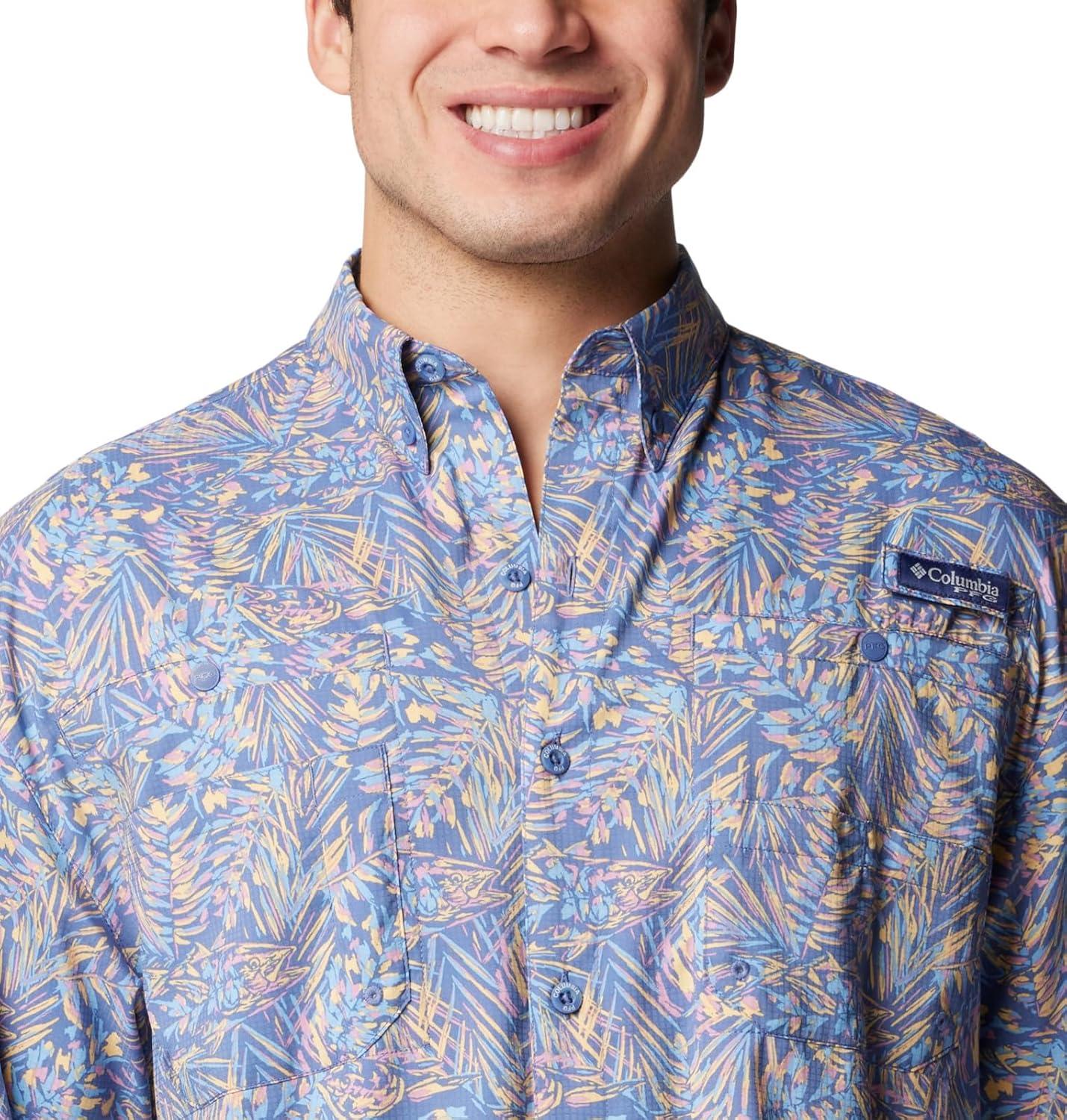 imageColumbia Mens Super Tamiami Long Sleeve ShirtBluebell Tunado