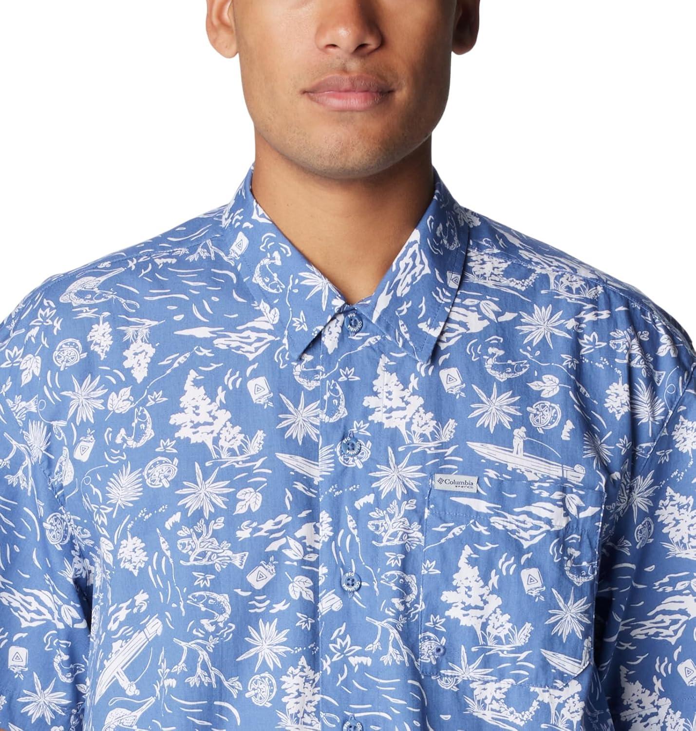 imageColumbia Mens Super Tamiami Long Sleeve ShirtBluebellKahawai