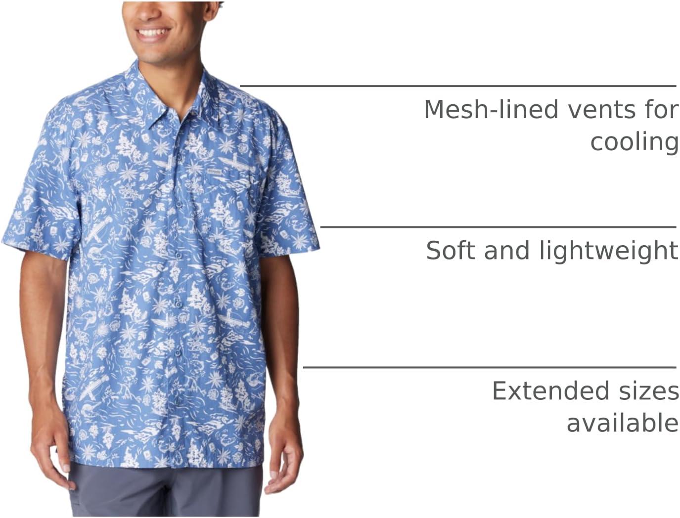 imageColumbia Mens Super Tamiami Long Sleeve ShirtBluebellKahawai
