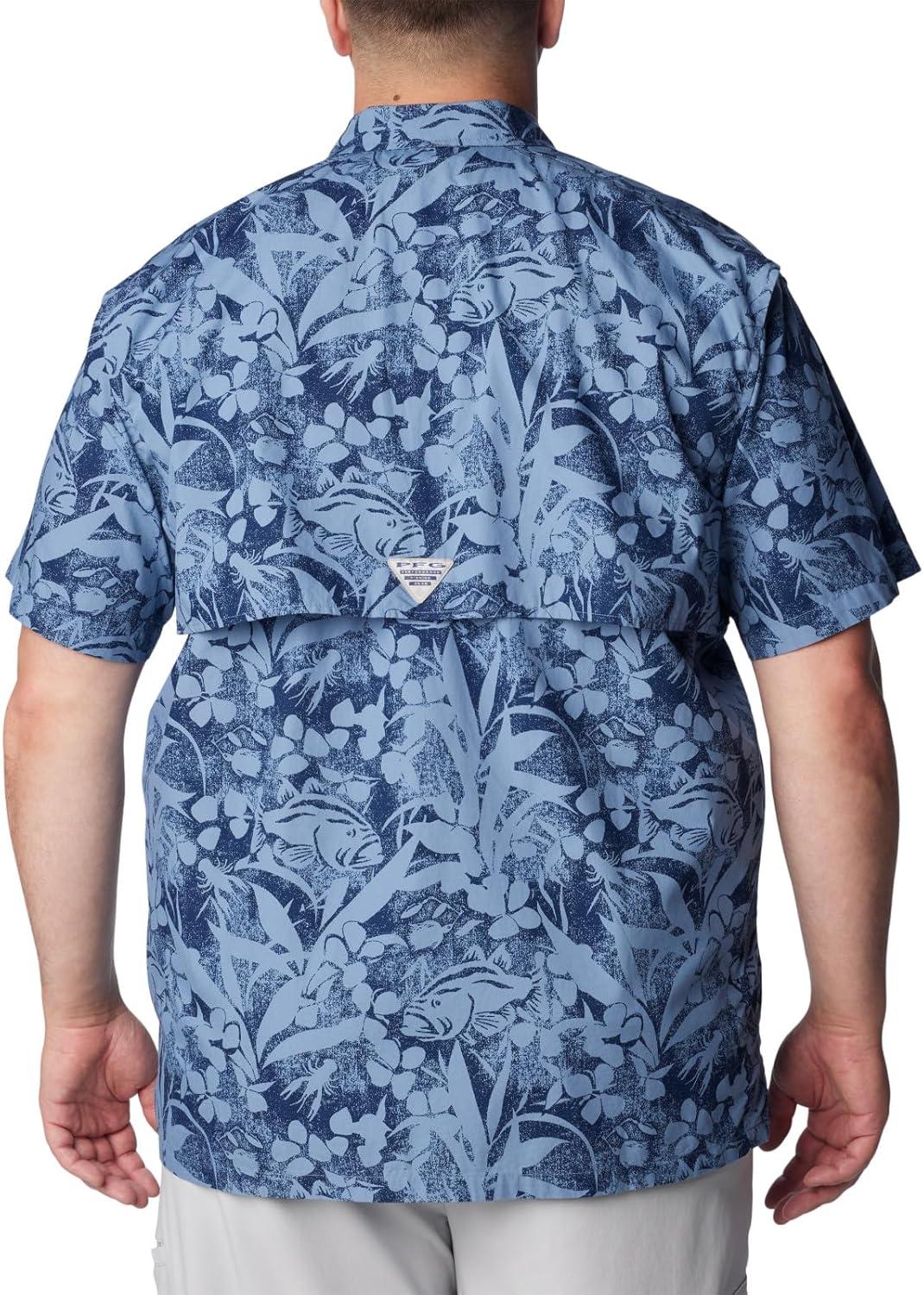 imageColumbia Mens Super Tamiami Long Sleeve ShirtBluestone Basstyle Print