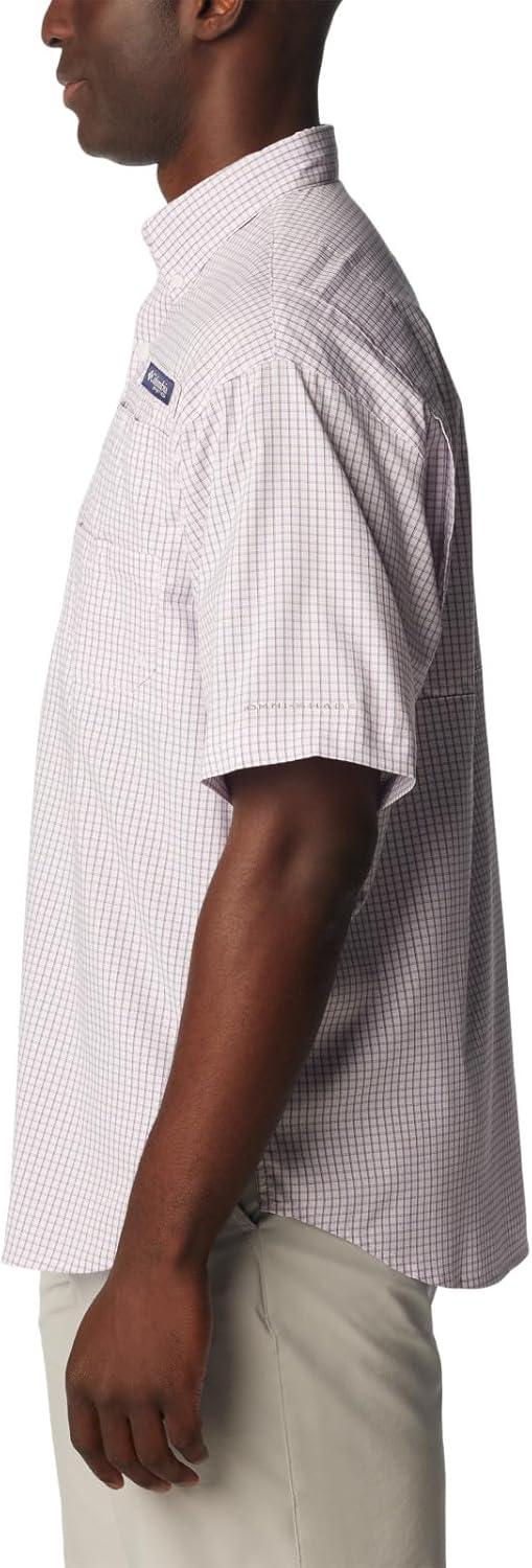imageColumbia Mens Super Tamiami Long Sleeve ShirtBright LavenderMulti Gingham