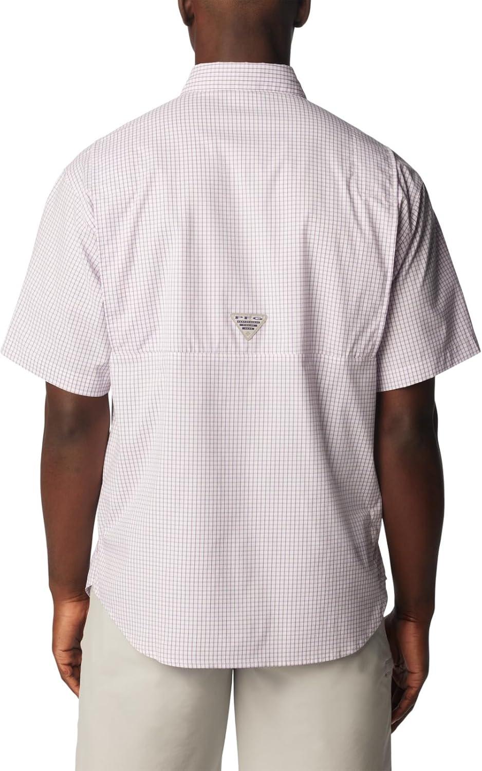 imageColumbia Mens Super Tamiami Long Sleeve ShirtBright LavenderMulti Gingham