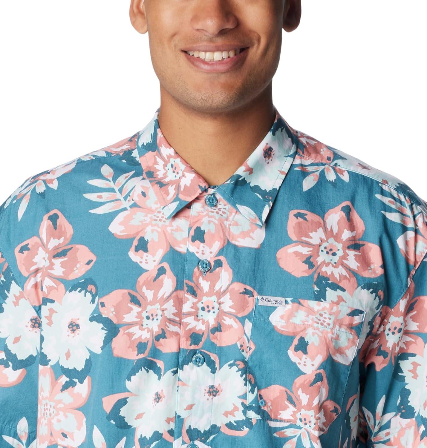 imageColumbia Mens Super Tamiami Long Sleeve ShirtCanyon BlueBotanicraze