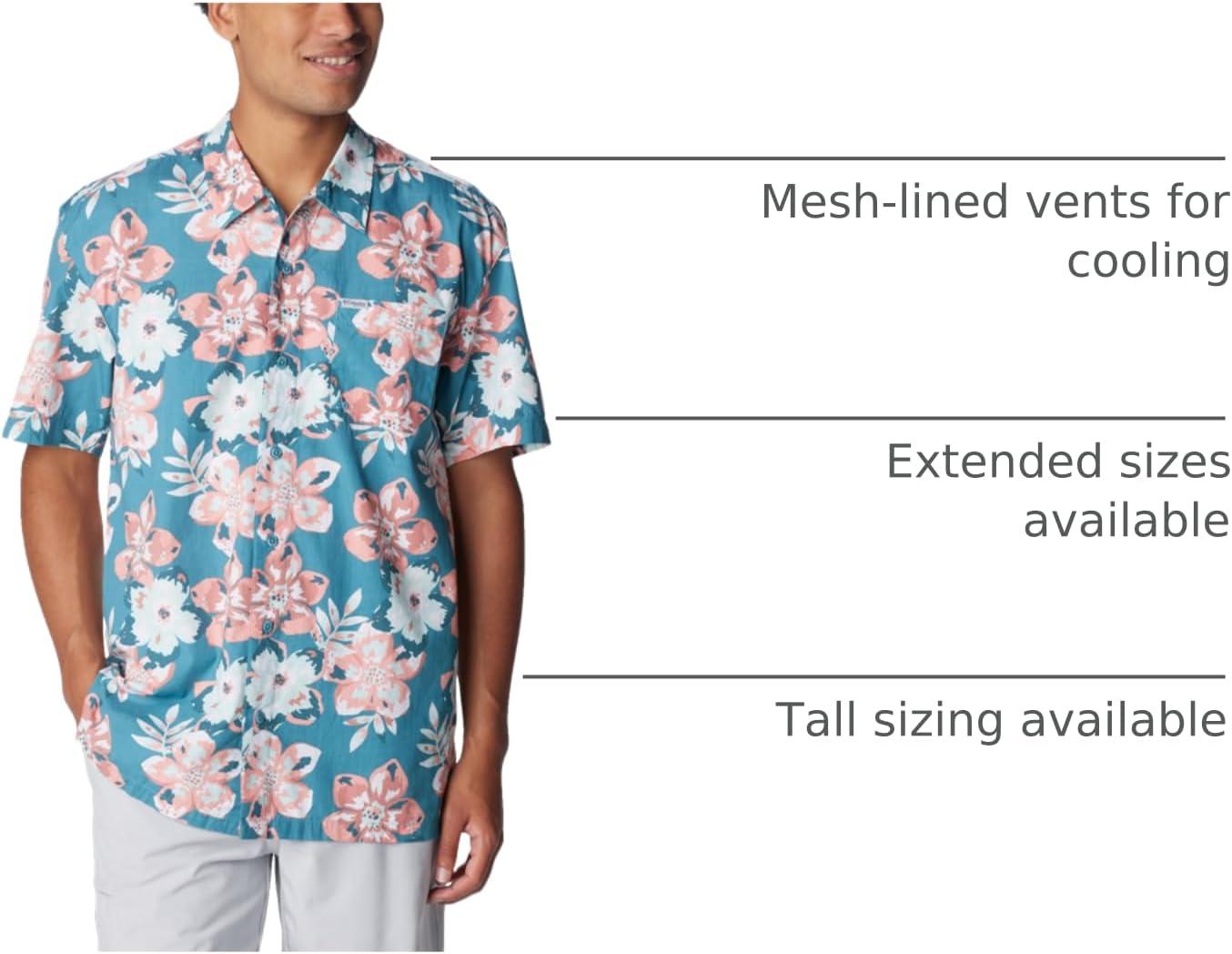 imageColumbia Mens Super Tamiami Long Sleeve ShirtCanyon BlueBotanicraze
