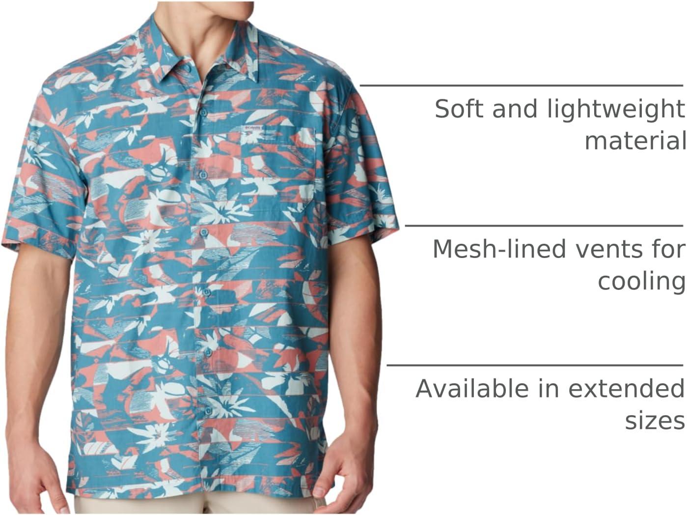 imageColumbia Mens Super Tamiami Long Sleeve ShirtCanyon BlueFullcast