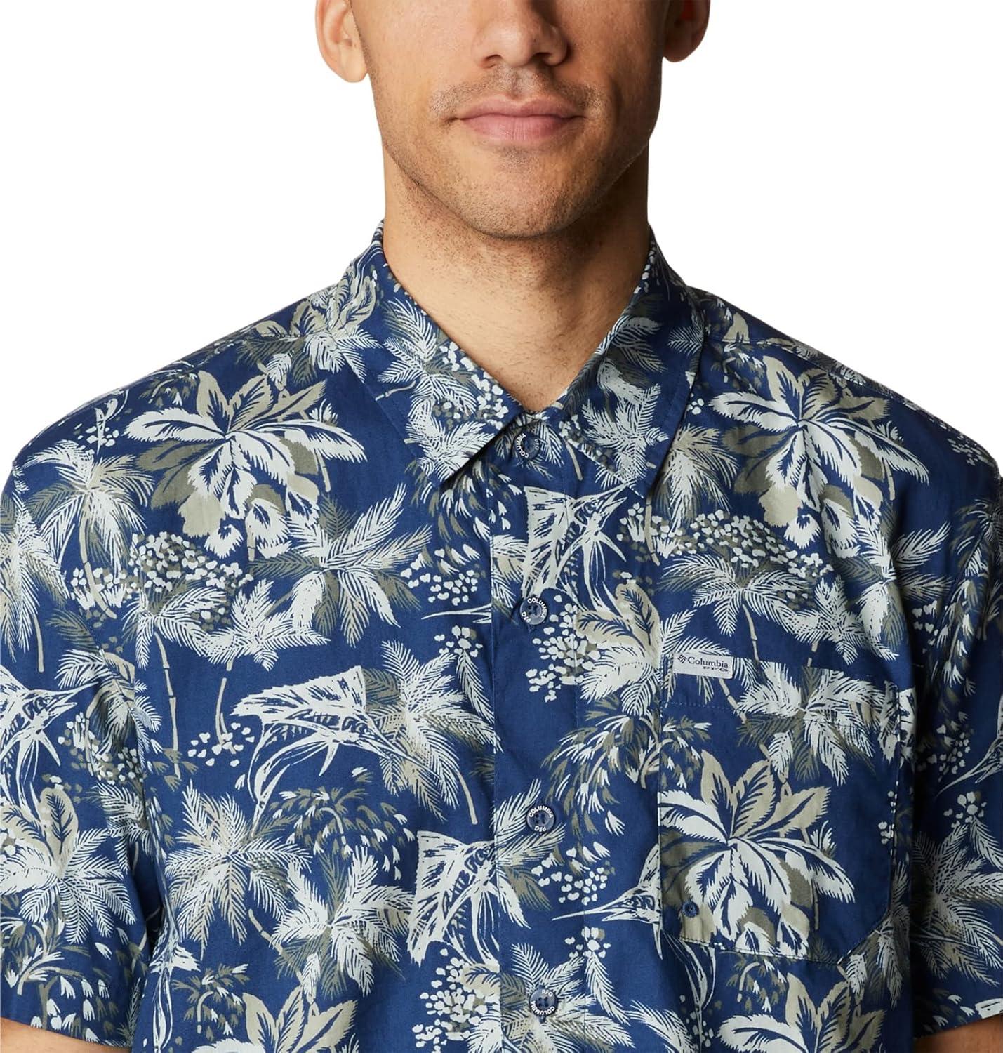 imageColumbia Mens Super Tamiami Long Sleeve ShirtCarbon Festive Fishin Print