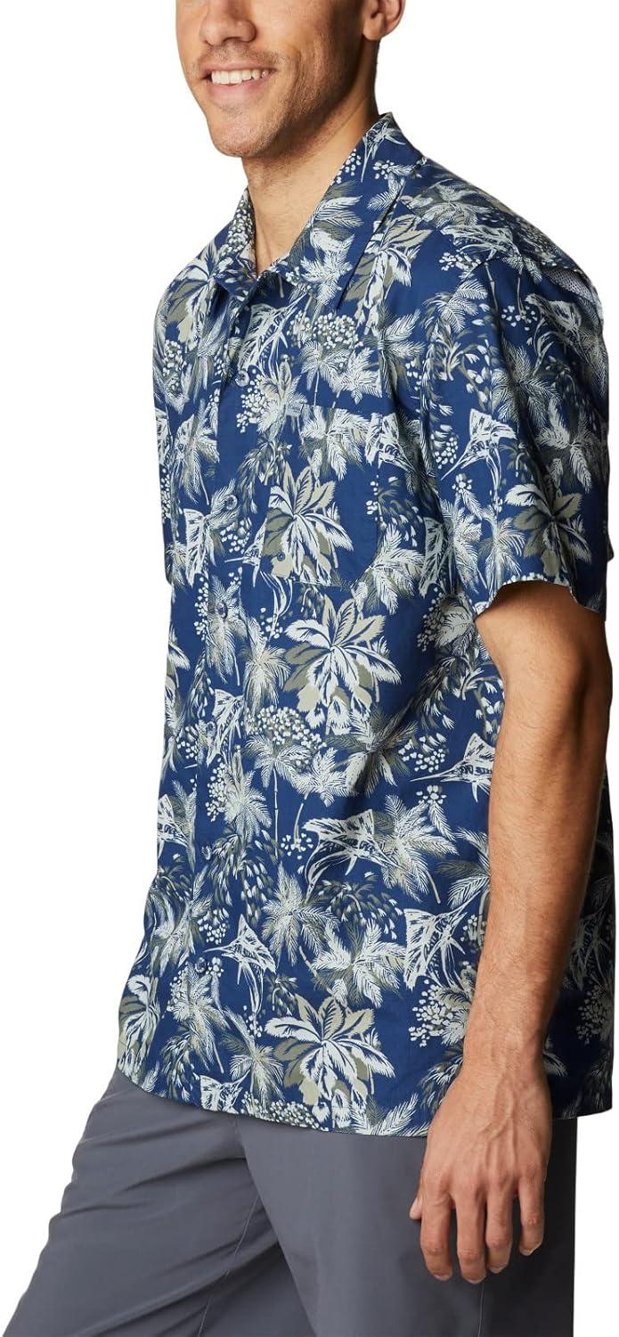 imageColumbia Mens Super Tamiami Long Sleeve ShirtCarbon Festive Fishin Print