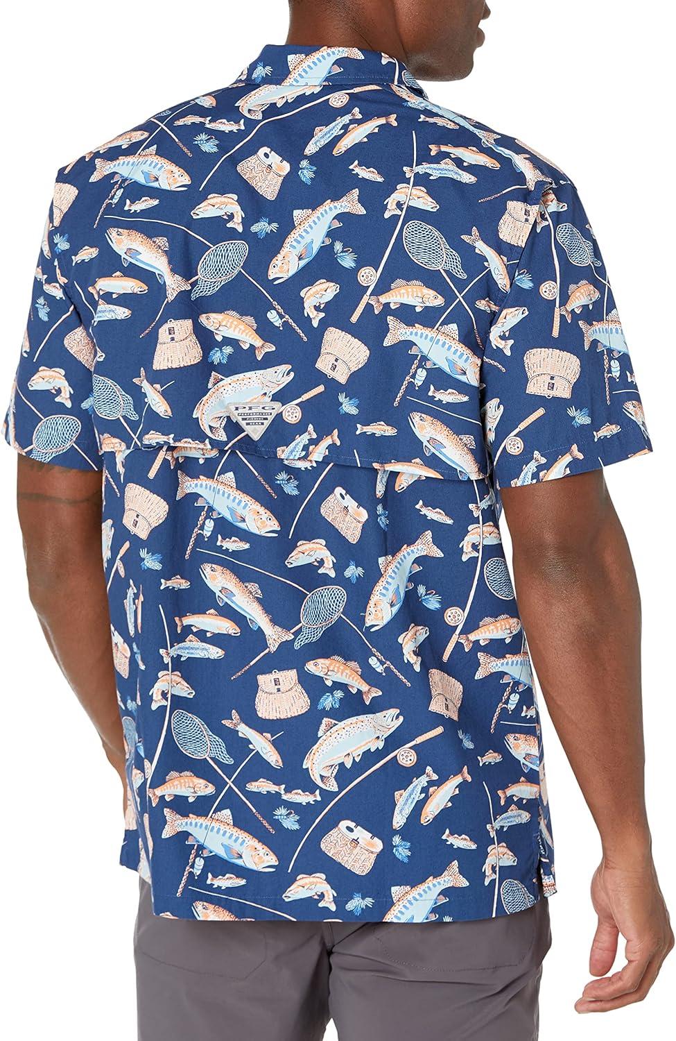 imageColumbia Mens Super Tamiami Long Sleeve ShirtCarbon Midwest Bounty Print