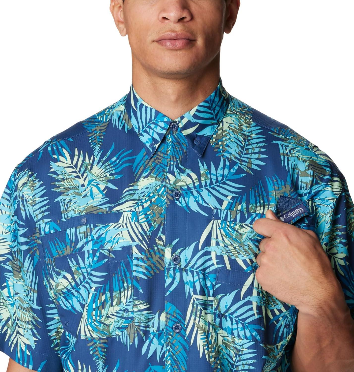 imageColumbia Mens Super Tamiami Long Sleeve ShirtCarbon Tunatropic Print