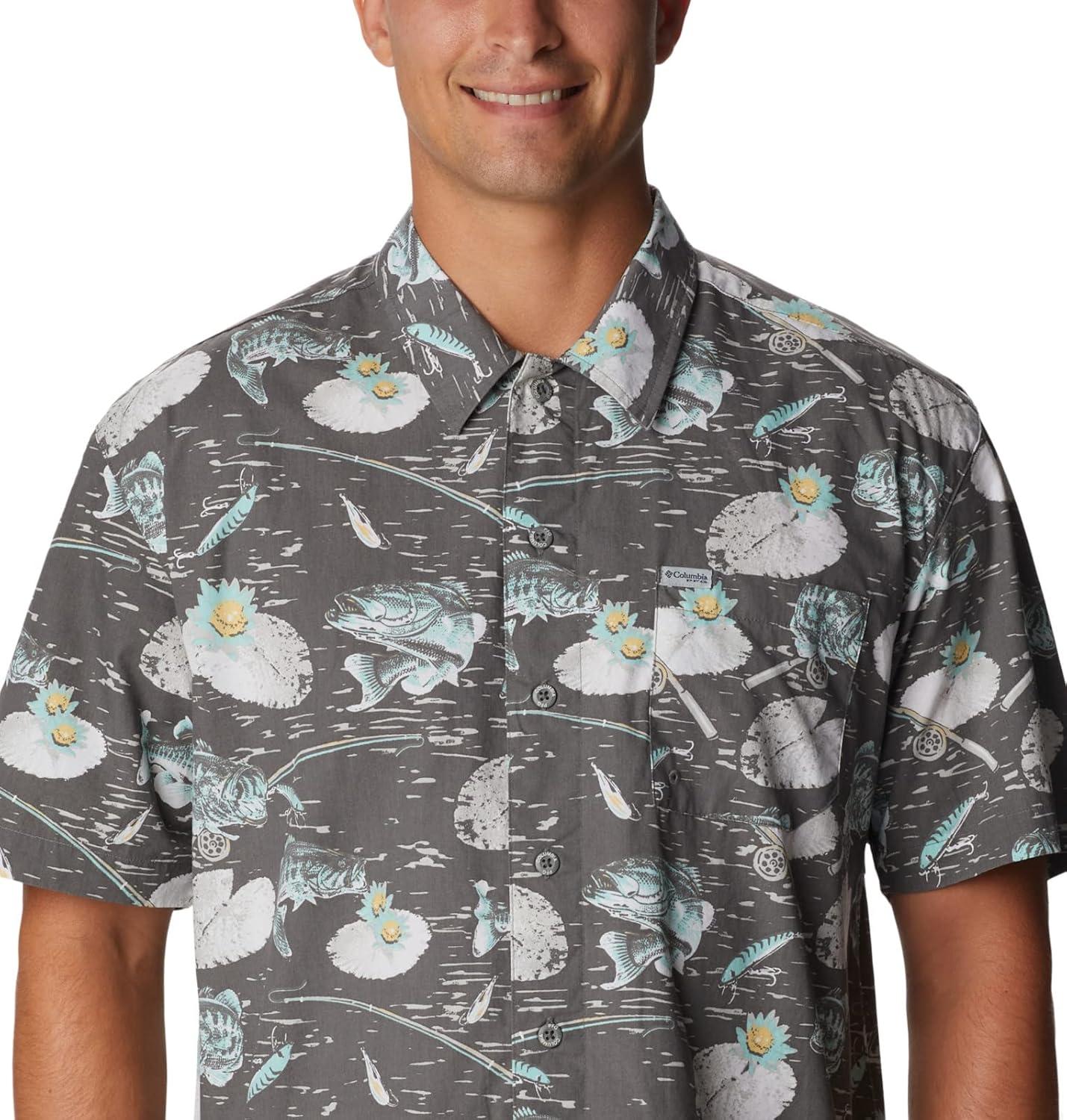 imageColumbia Mens Super Tamiami Long Sleeve ShirtCity Grey Bassman