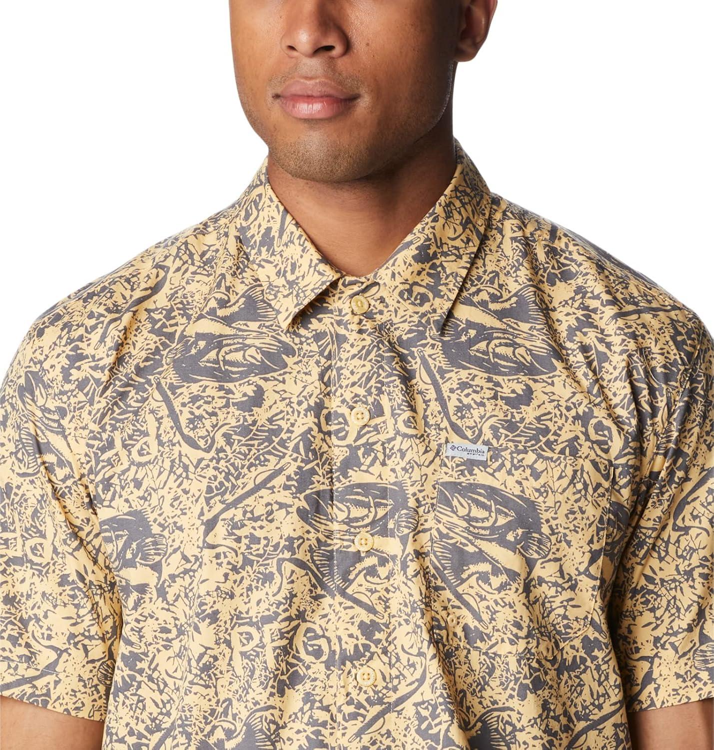 imageColumbia Mens Super Tamiami Long Sleeve ShirtCocoa Butter Bass Baiting
