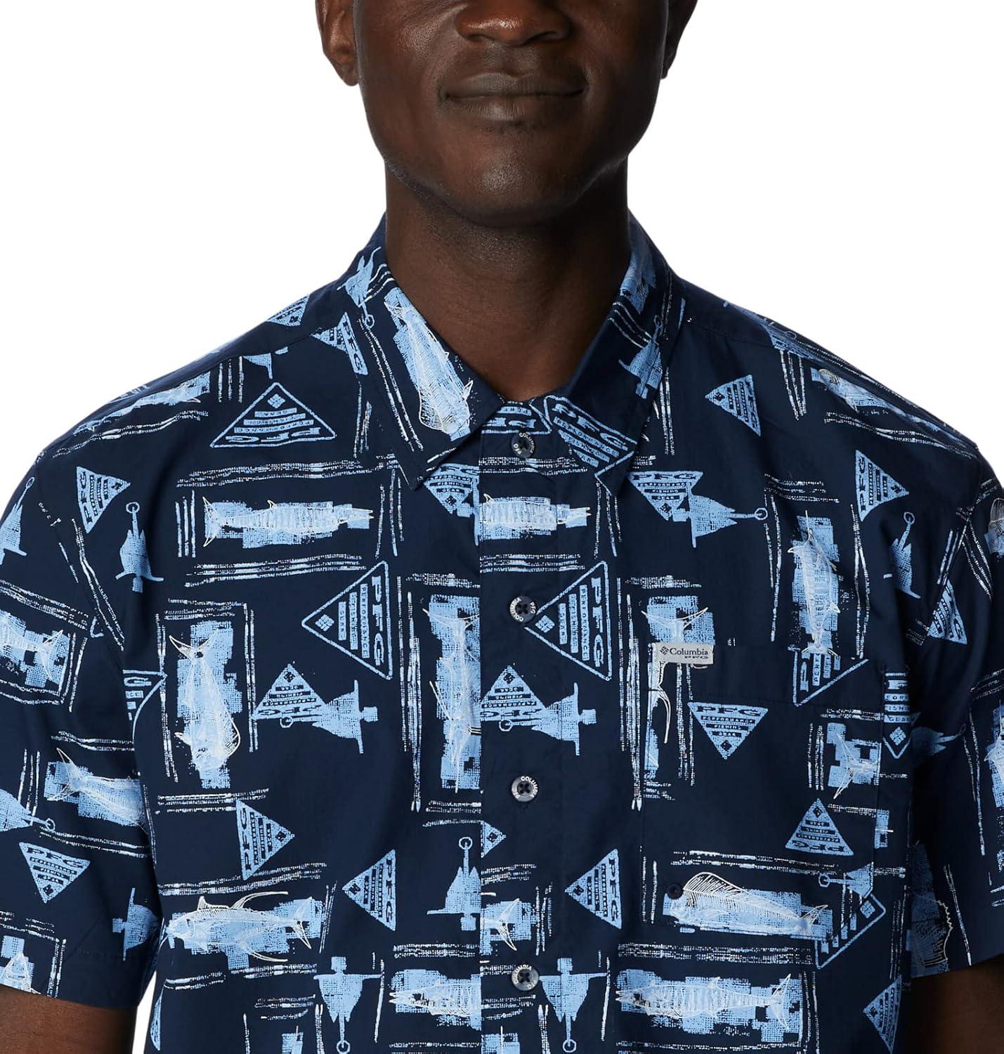 imageColumbia Mens Super Tamiami Long Sleeve ShirtCollegiate Navy Anchors Up