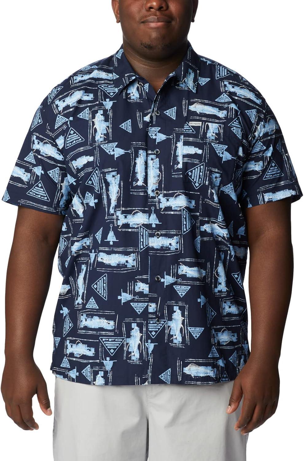 imageColumbia Mens Super Tamiami Long Sleeve ShirtCollegiate Navy Anchors Up