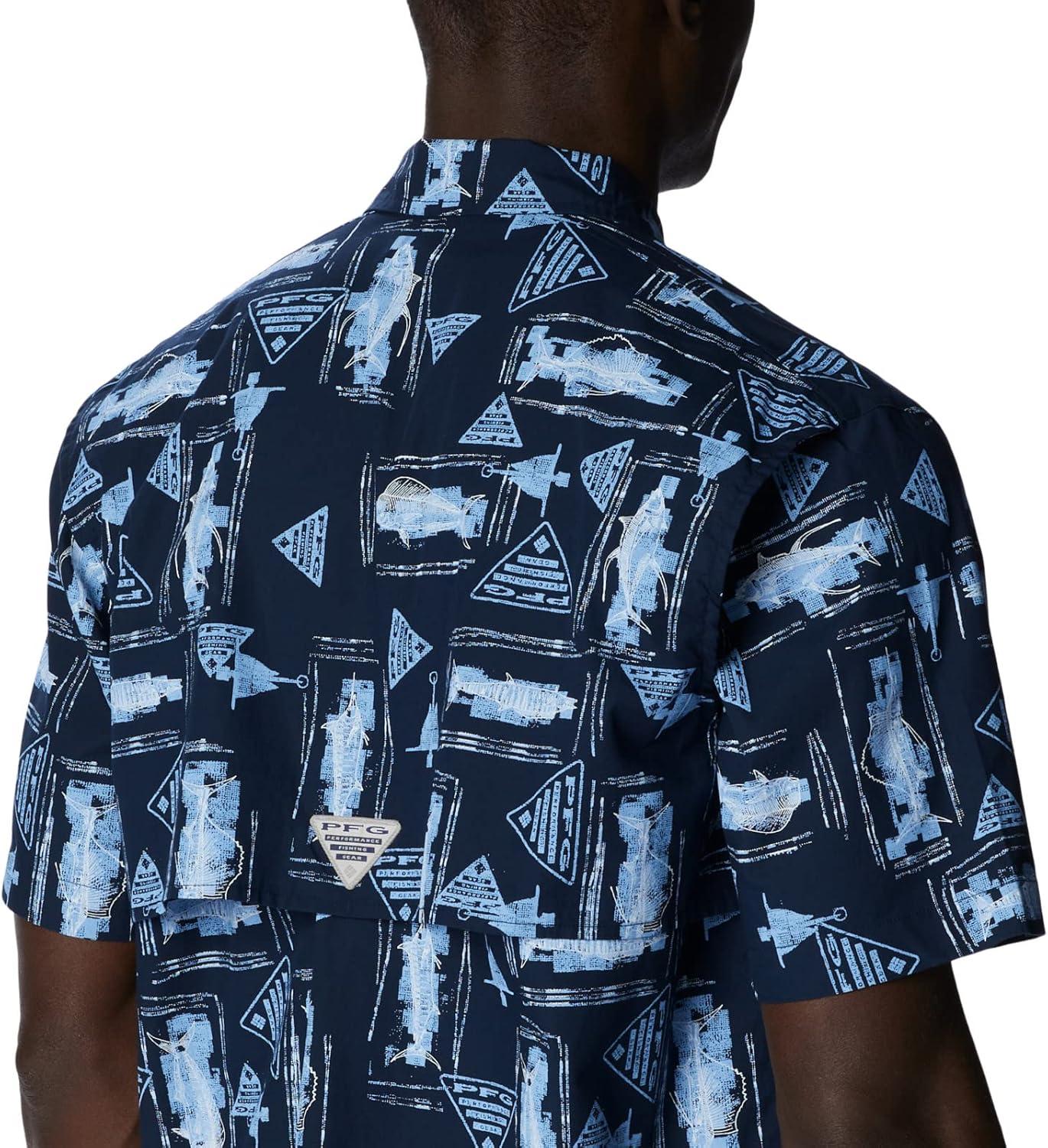 imageColumbia Mens Super Tamiami Long Sleeve ShirtCollegiate Navy Anchors Up