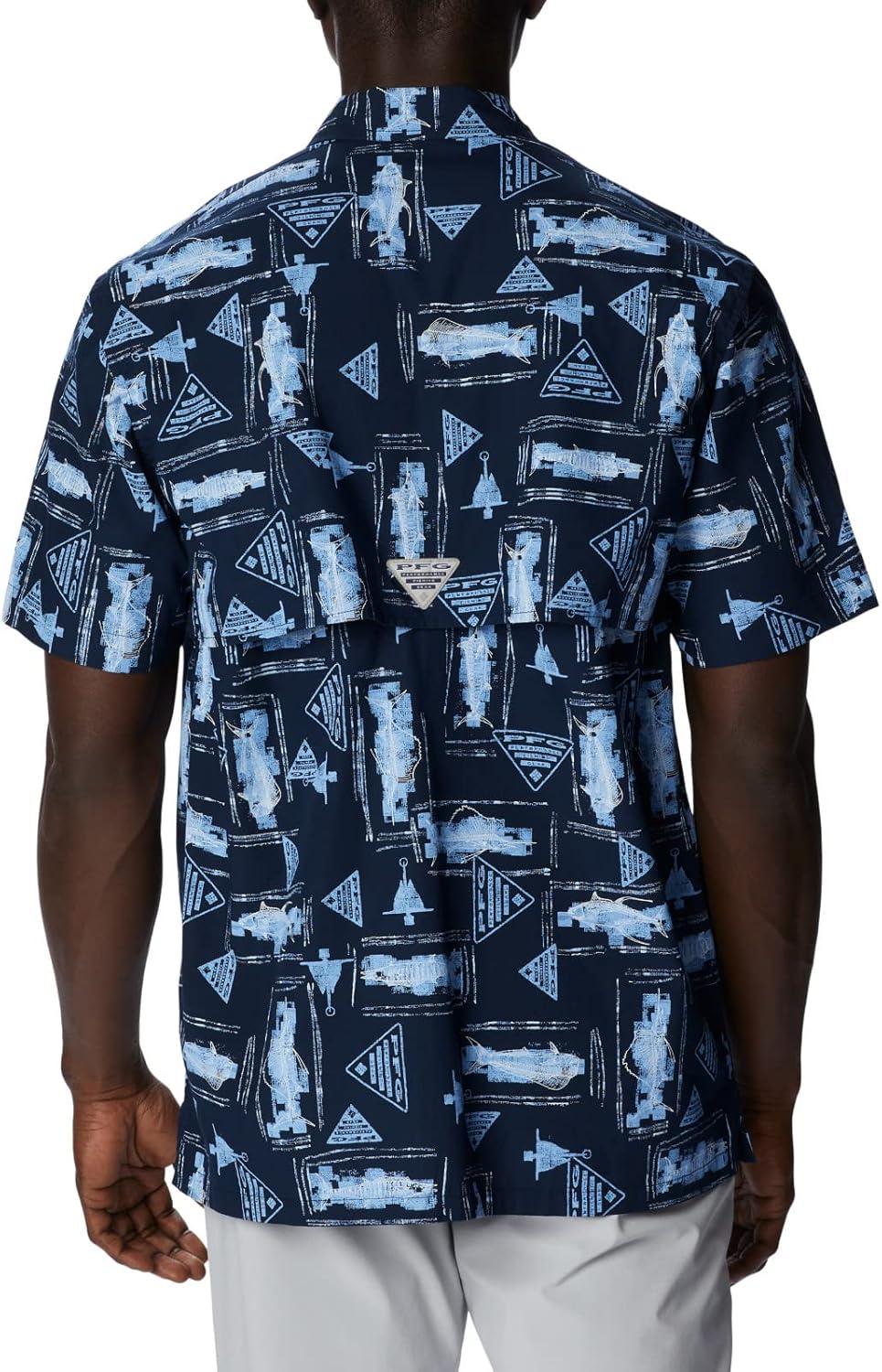 imageColumbia Mens Super Tamiami Long Sleeve ShirtCollegiate Navy Anchors Up