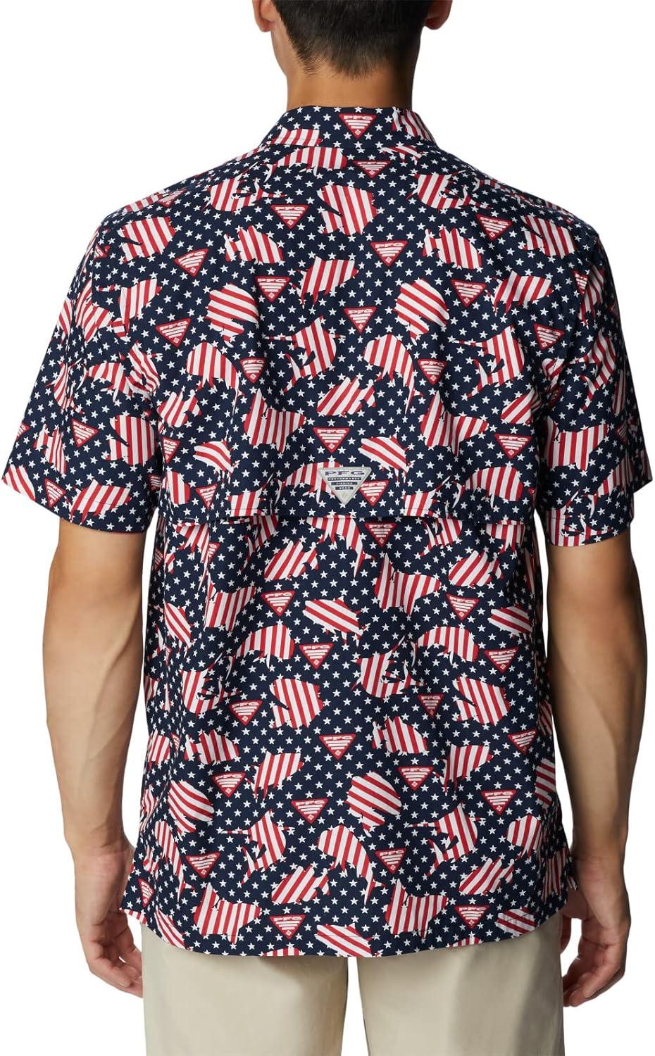 imageColumbia Mens Super Tamiami Long Sleeve ShirtCollegiate Navy Pfg Proud