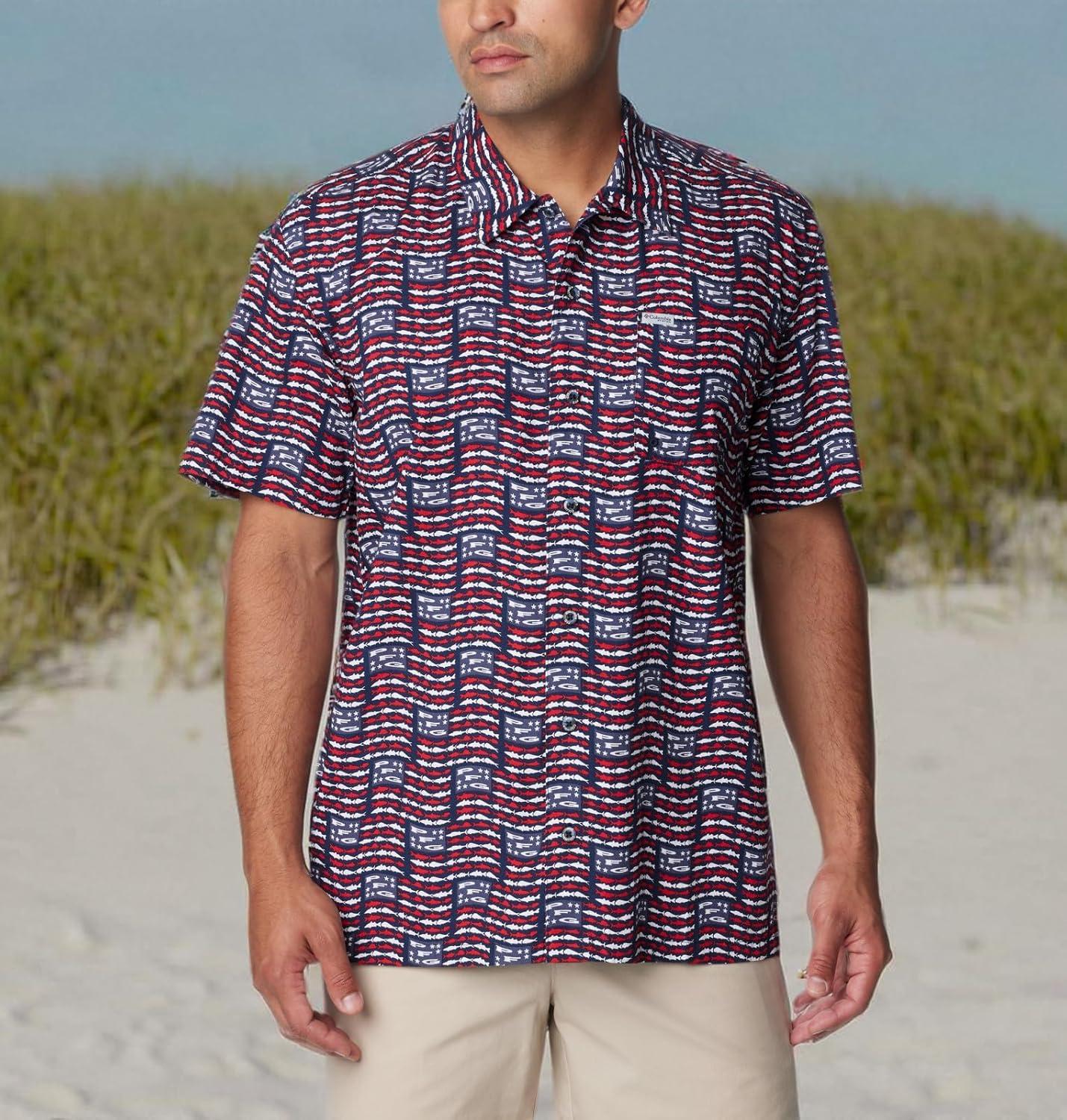 imageColumbia Mens Super Tamiami Long Sleeve ShirtCollegiate NavyPfg Banner