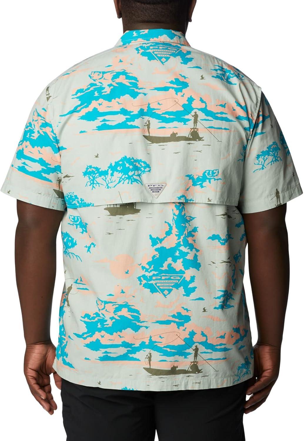 imageColumbia Mens Super Tamiami Long Sleeve ShirtCool Green Casting Kings