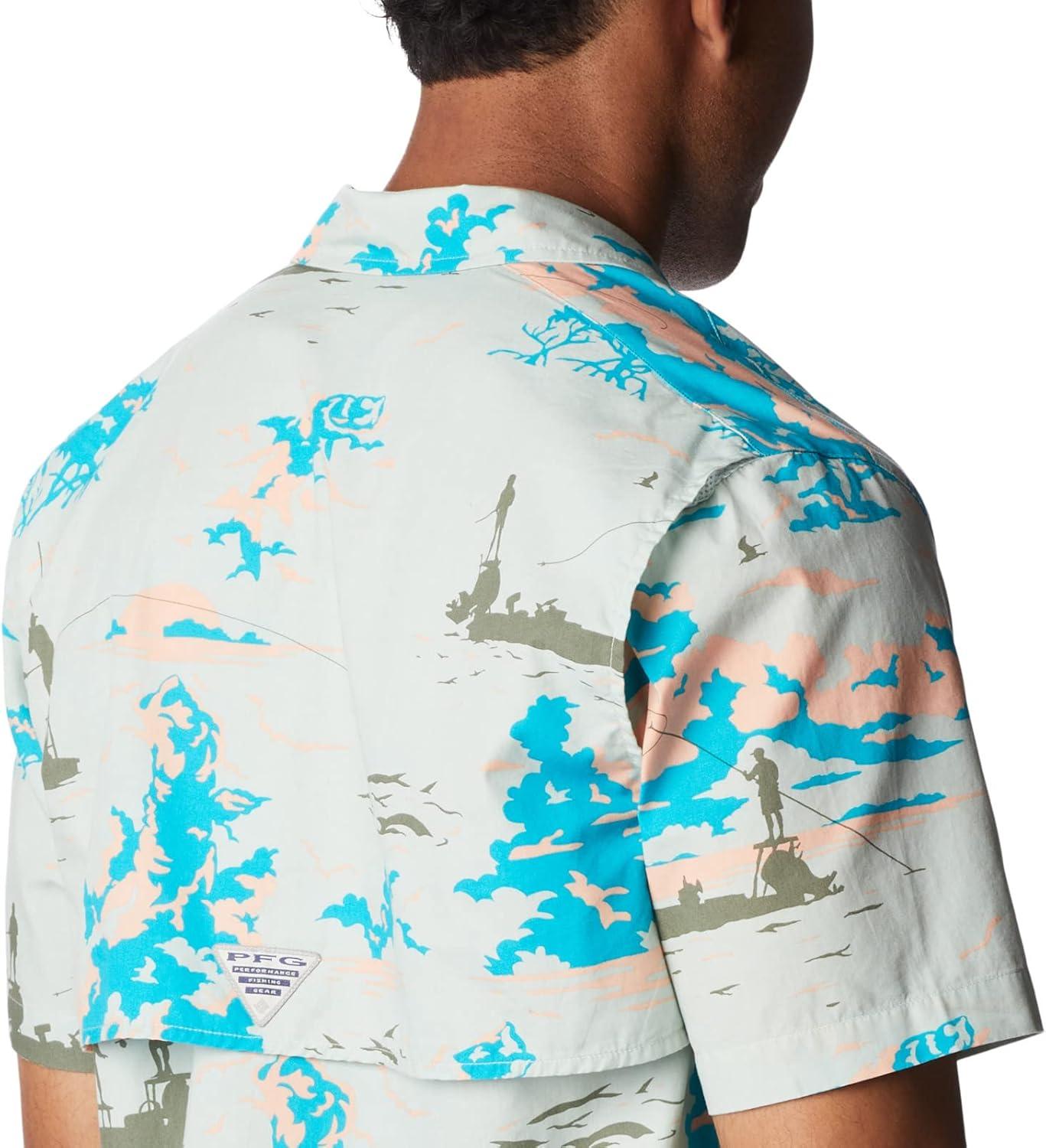 imageColumbia Mens Super Tamiami Long Sleeve ShirtCool Green Casting Kings