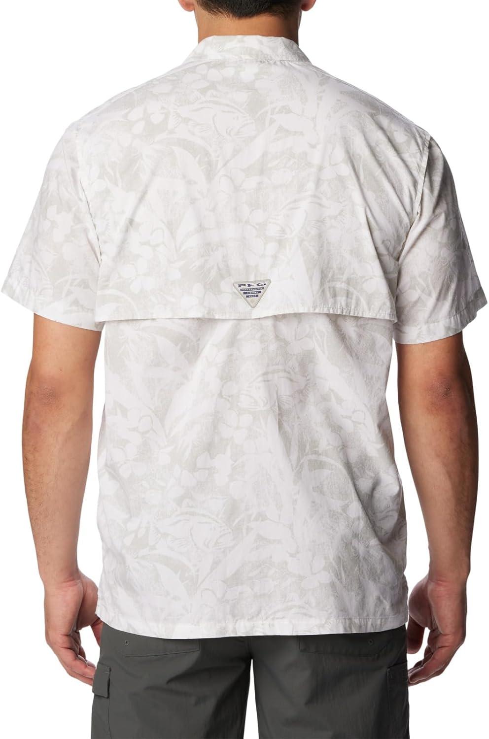imageColumbia Mens Super Tamiami Long Sleeve ShirtCool Grey Basstyle Print