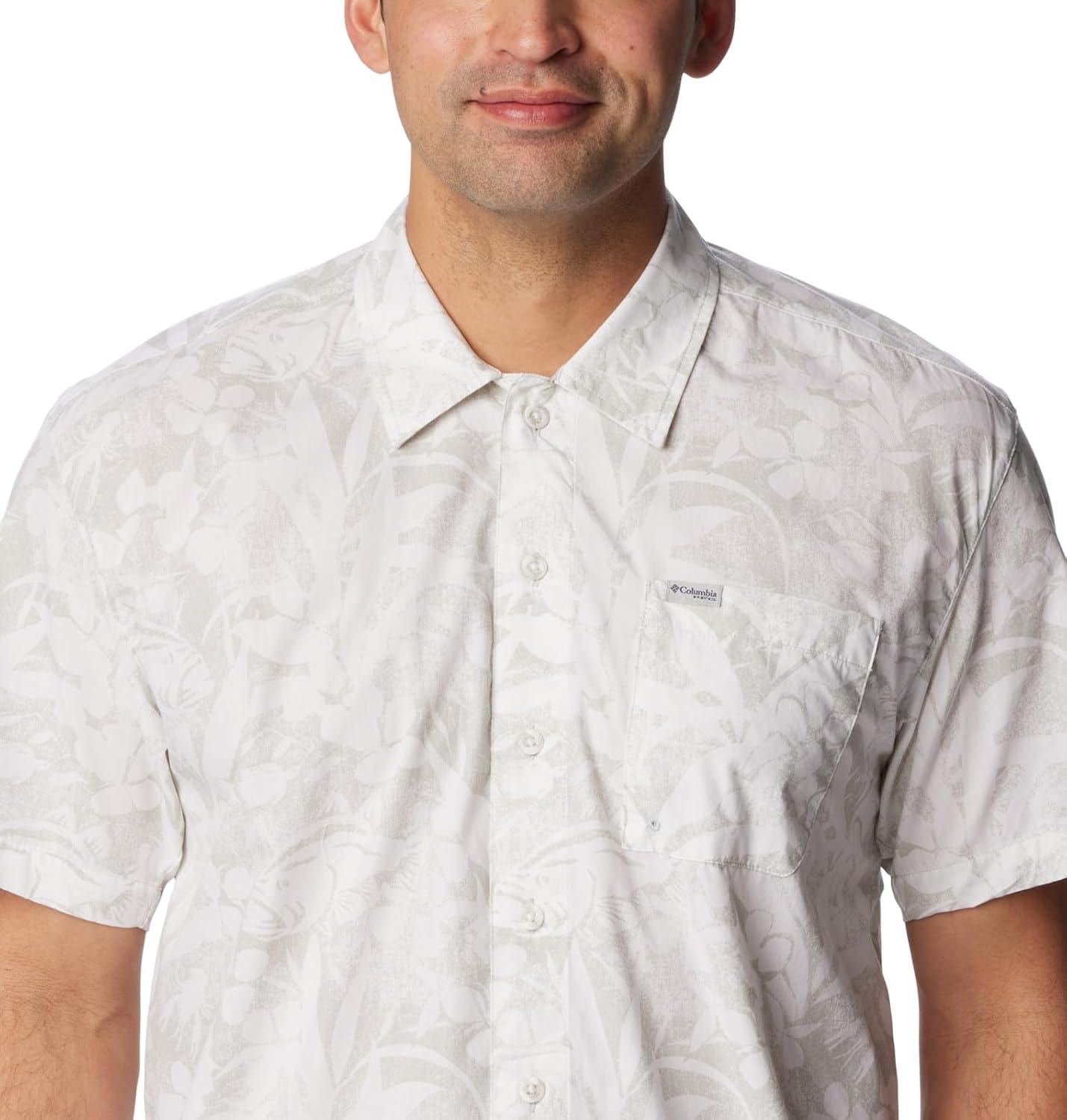 imageColumbia Mens Super Tamiami Long Sleeve ShirtCool Grey Basstyle Print