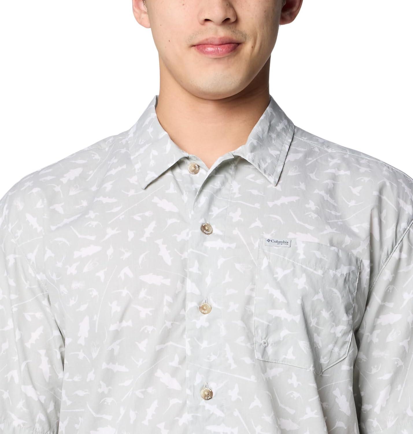 imageColumbia Mens Super Tamiami Long Sleeve ShirtCool Grey Cast N Blast