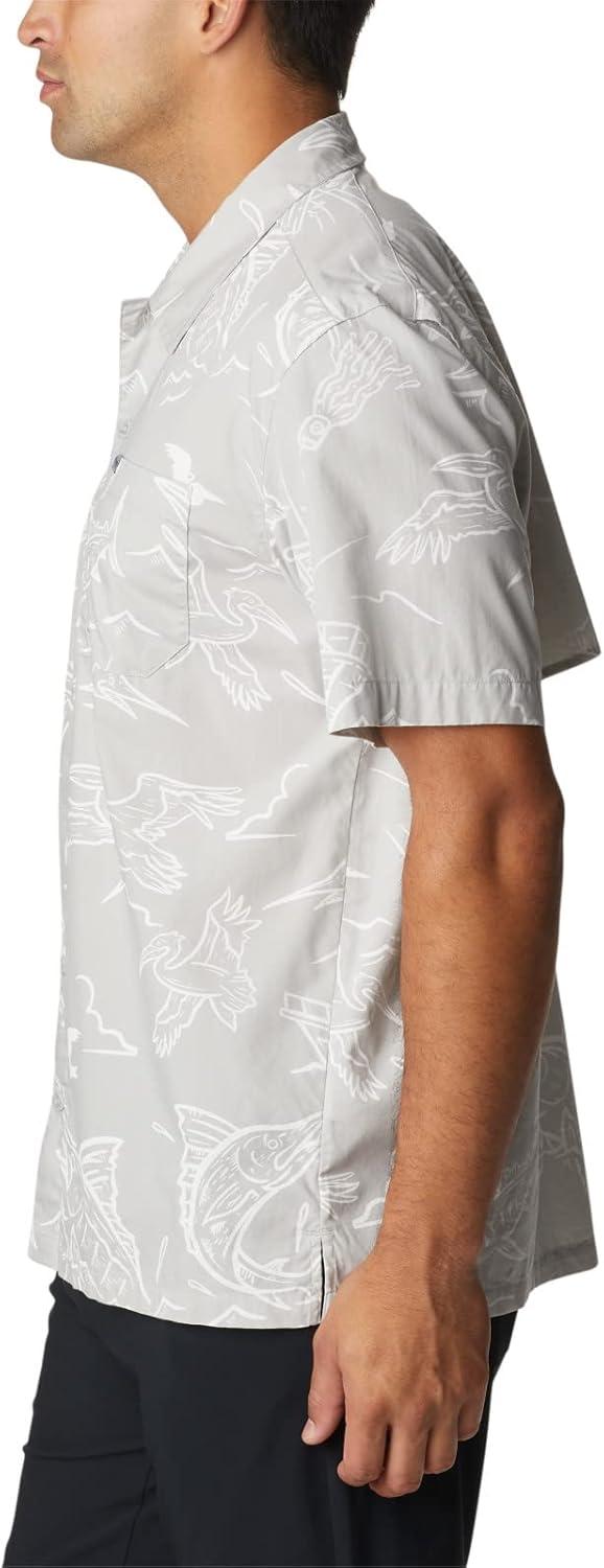 imageColumbia Mens Super Tamiami Long Sleeve ShirtCool Grey Mighty Marlins Print