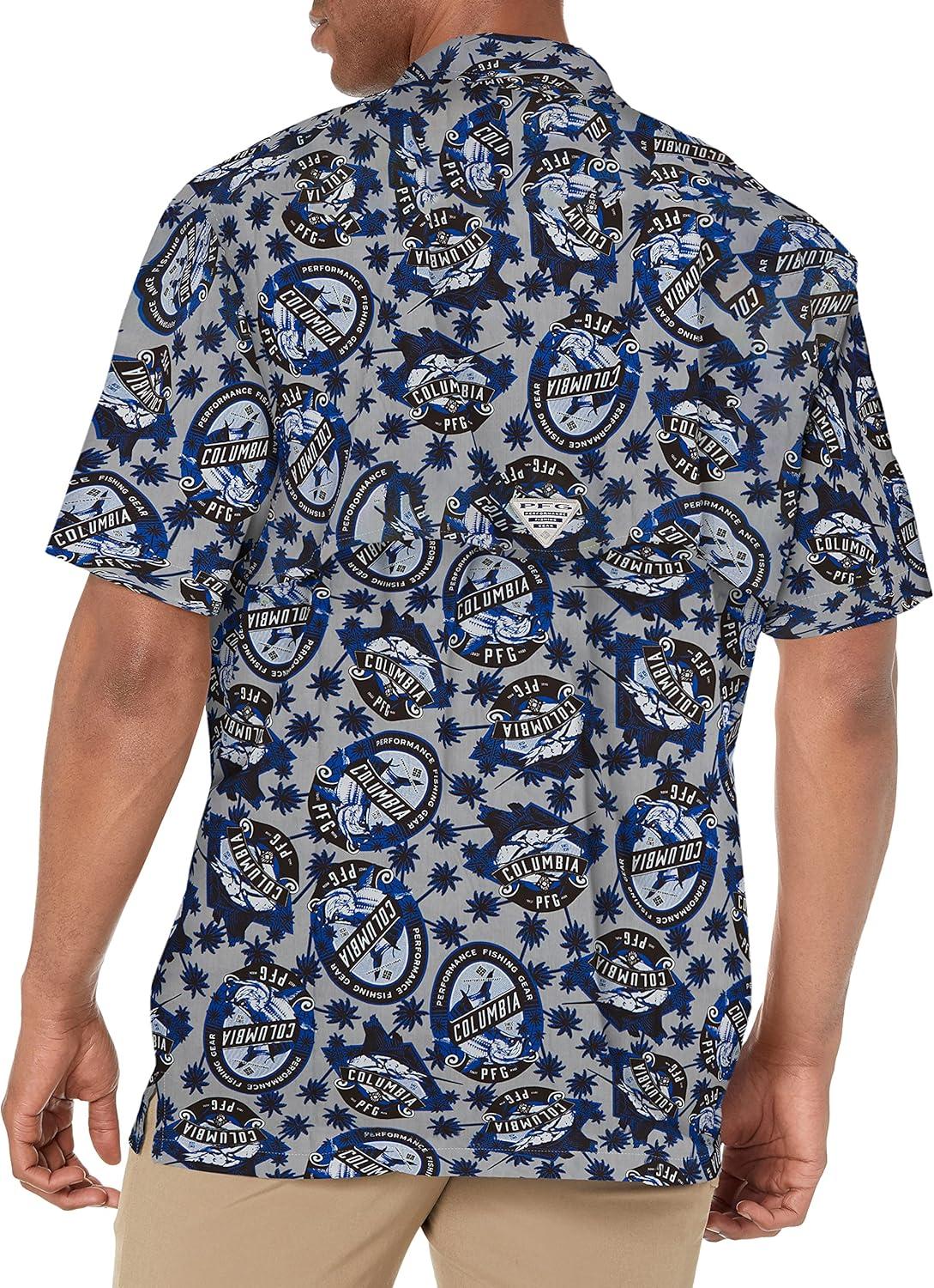 imageColumbia Mens Super Tamiami Long Sleeve ShirtCool Grey Spirits N Sails Print