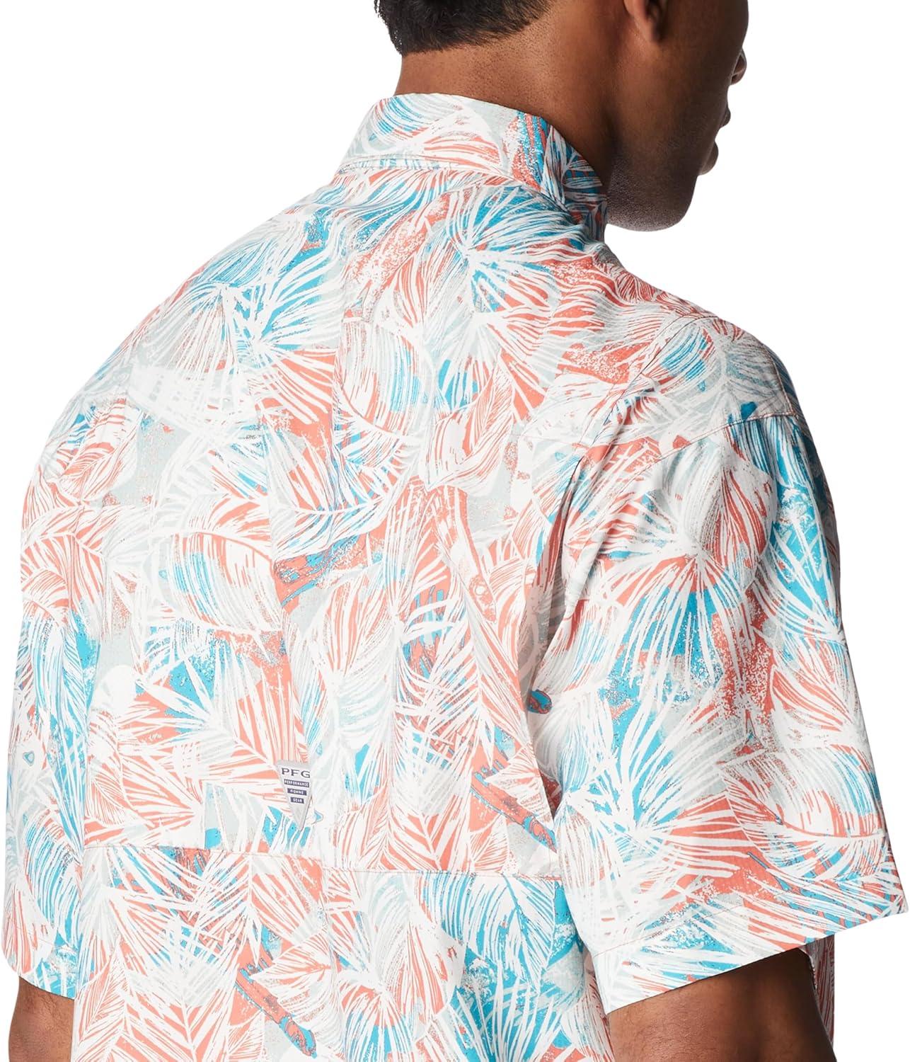 imageColumbia Mens Super Tamiami Long Sleeve ShirtCorange Tropiclure
