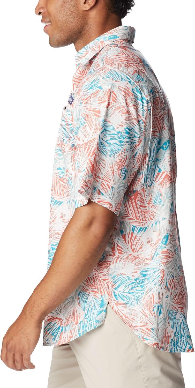 imageColumbia Mens Super Tamiami Long Sleeve ShirtCorange Tropiclure