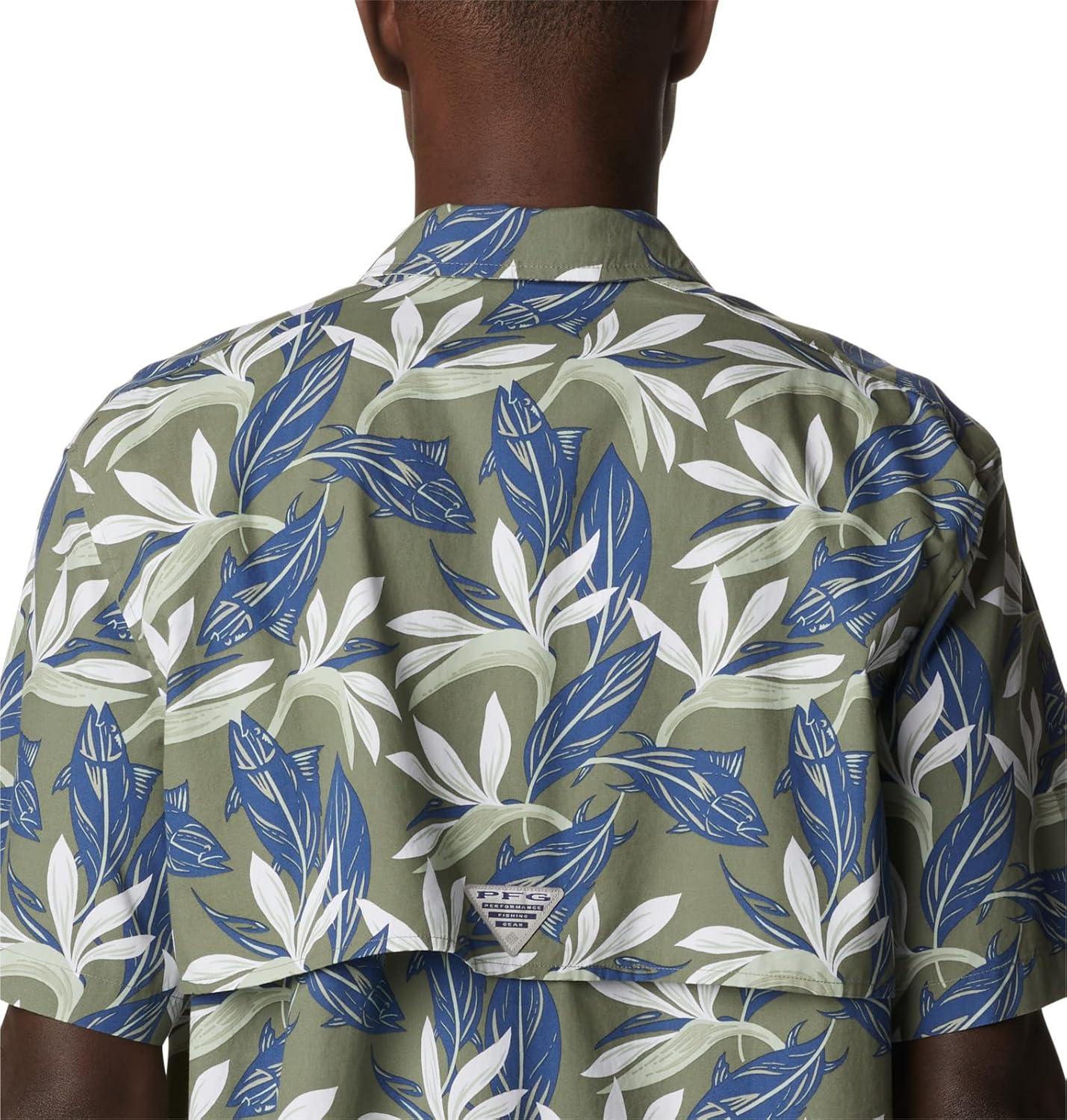 imageColumbia Mens Super Tamiami Long Sleeve ShirtCypress Tuna Paradise Print