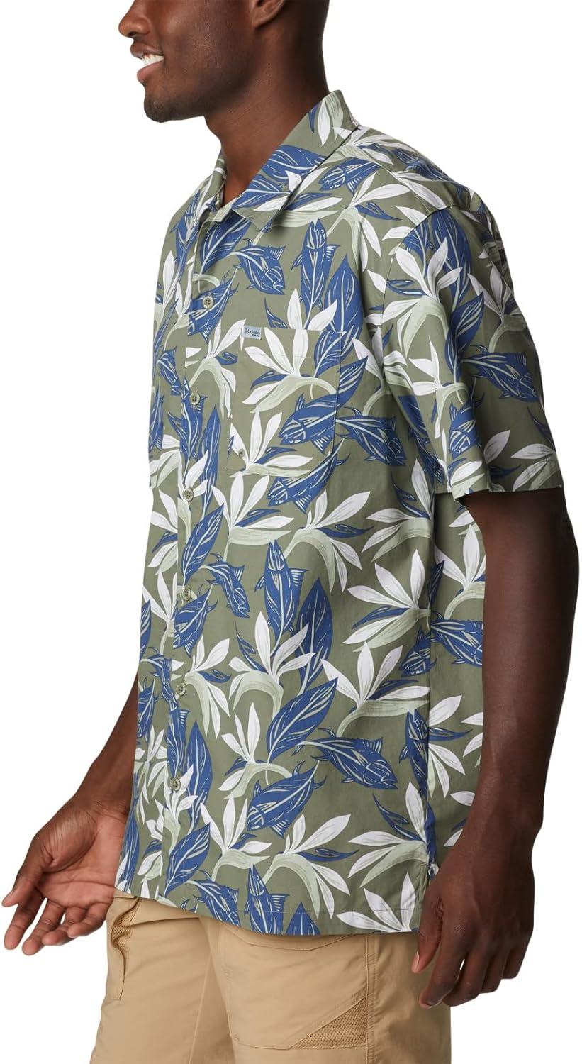 imageColumbia Mens Super Tamiami Long Sleeve ShirtCypress Tuna Paradise Print