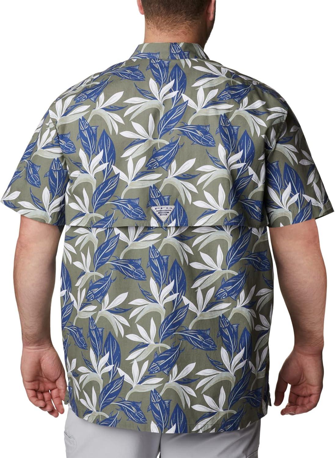 imageColumbia Mens Super Tamiami Long Sleeve ShirtCypress Tuna Paradise Print