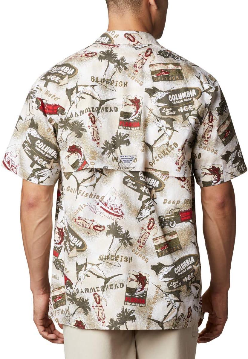 imageColumbia Mens Super Tamiami Long Sleeve ShirtFossil Offshore Archive Print