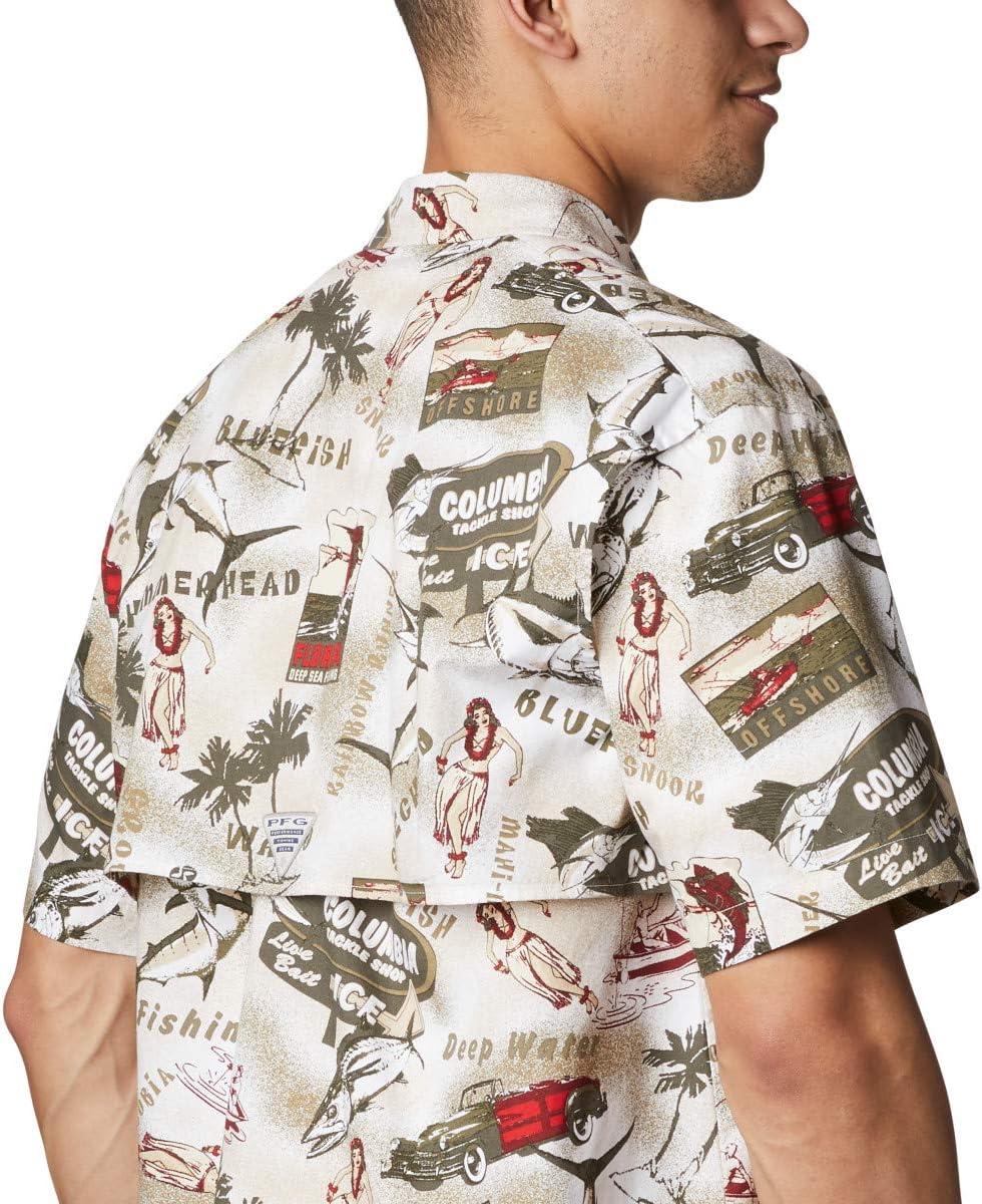 imageColumbia Mens Super Tamiami Long Sleeve ShirtFossil Offshore Archive Print
