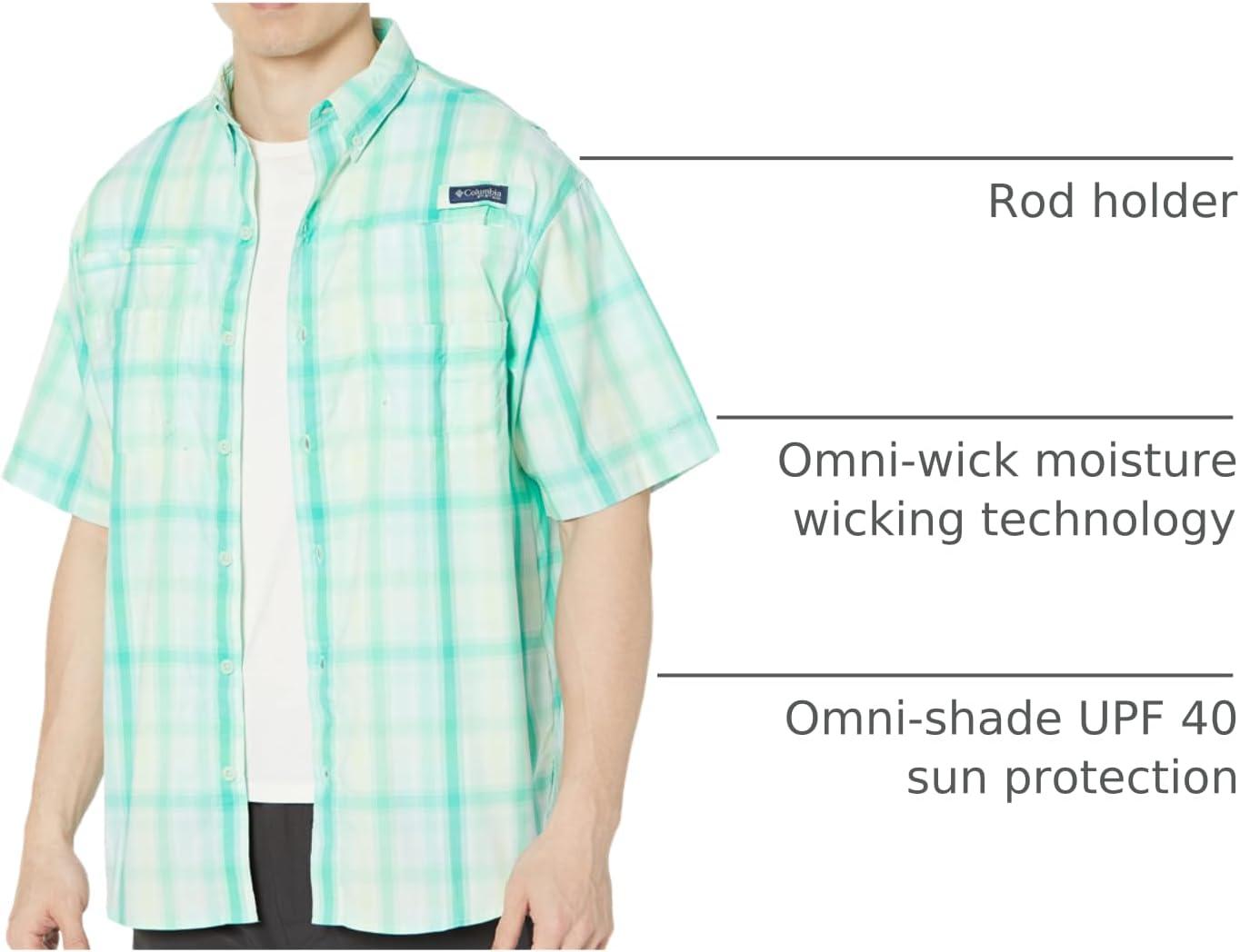 imageColumbia Mens Super Tamiami Long Sleeve ShirtKey West Blur Check