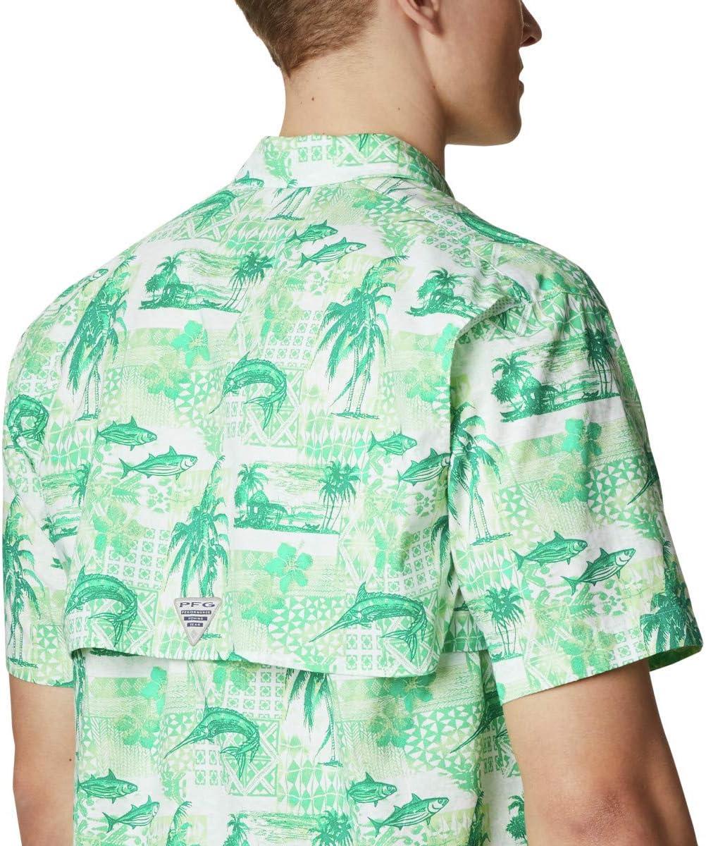 imageColumbia Mens Super Tamiami Long Sleeve ShirtKey West Polynesian Print